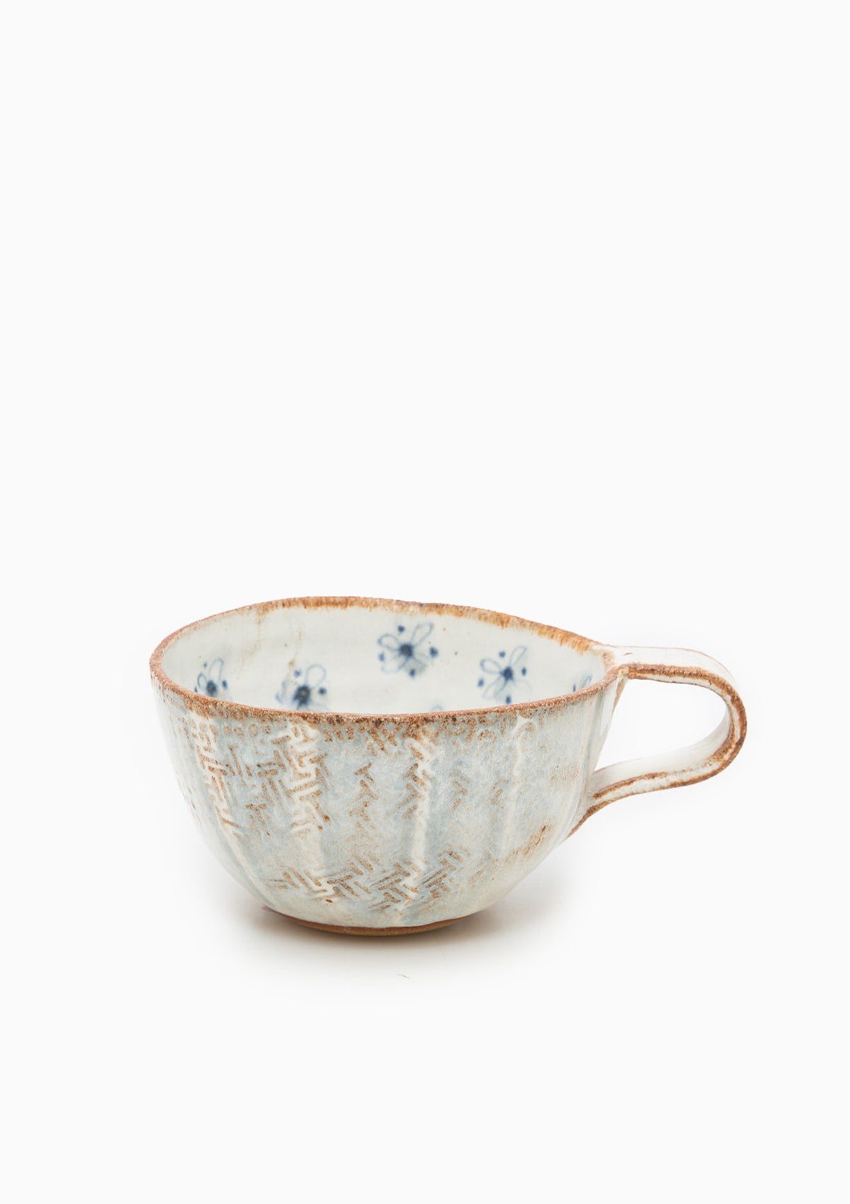 Cappuccino Cup Wildflower Blue 13