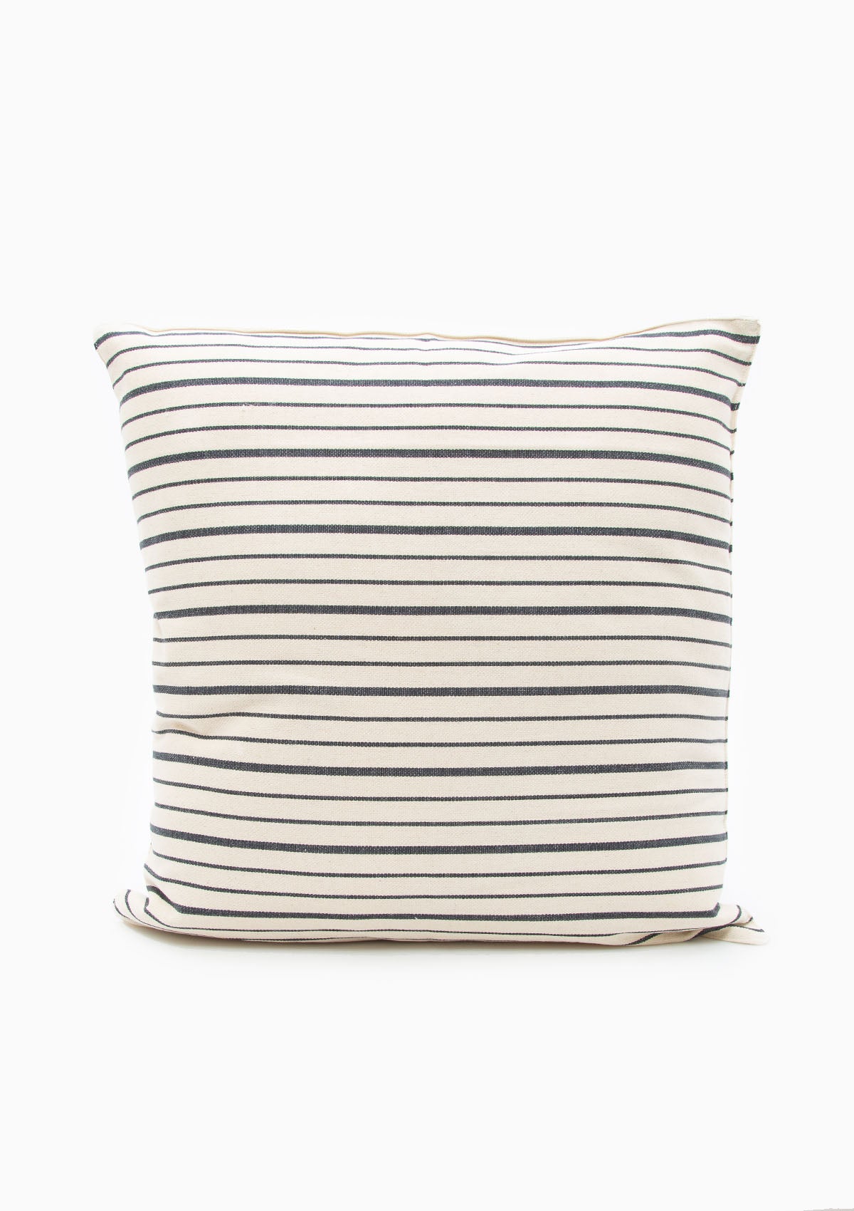 20" x 20" Quad Stripe pillow featuring classic handwoven stripes in earthy, grounding tones—crafted from 100% cotton.