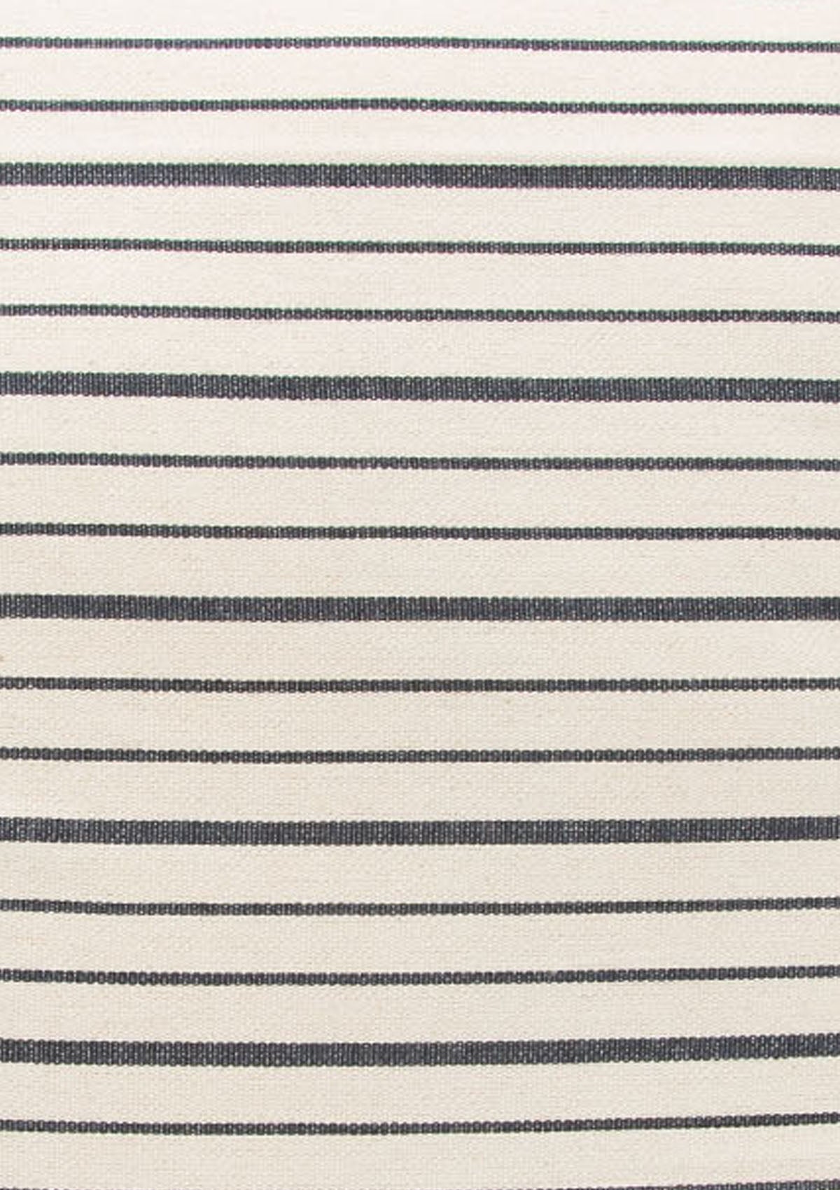 Stripe pillow in 20" x 20", showcasing artisan-dyed cotton with a timeless, natural stripe pattern—exclusive to Diani Boutique.