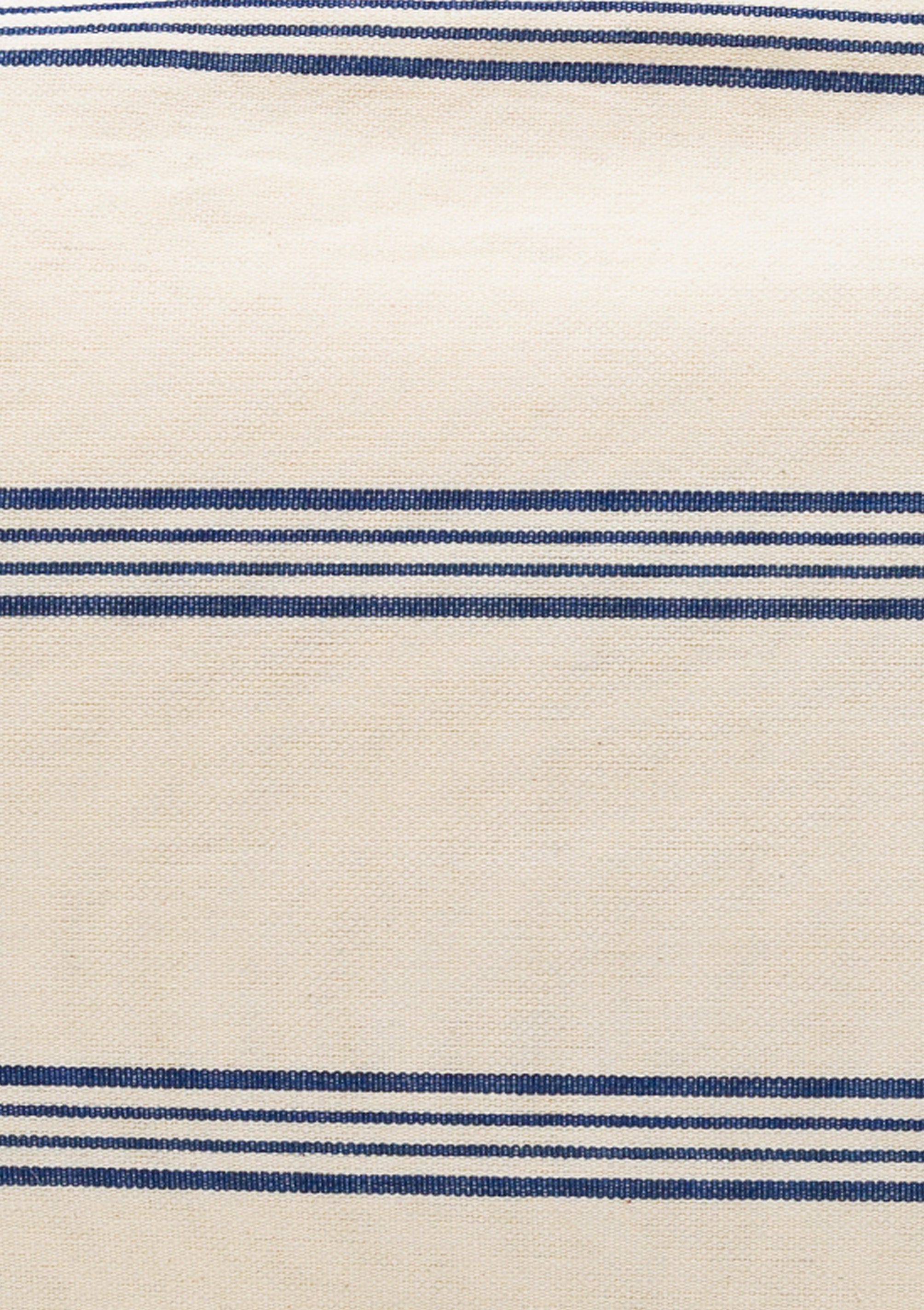 New Cushion, Navy/Ecru Thin Stripe | 16" x 24"