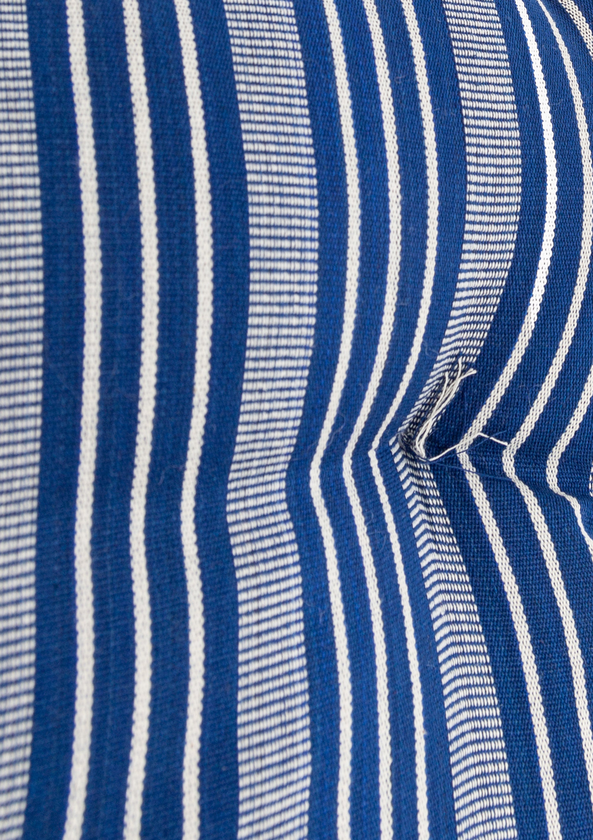 New Small Pet Bed, Navy Quad Stripe | 24" x 33"