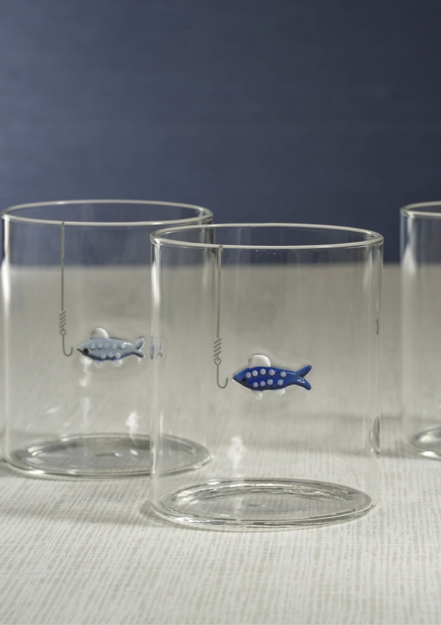 Decoratively fun tumblers that will leave you trolling for more. Available at Diani.