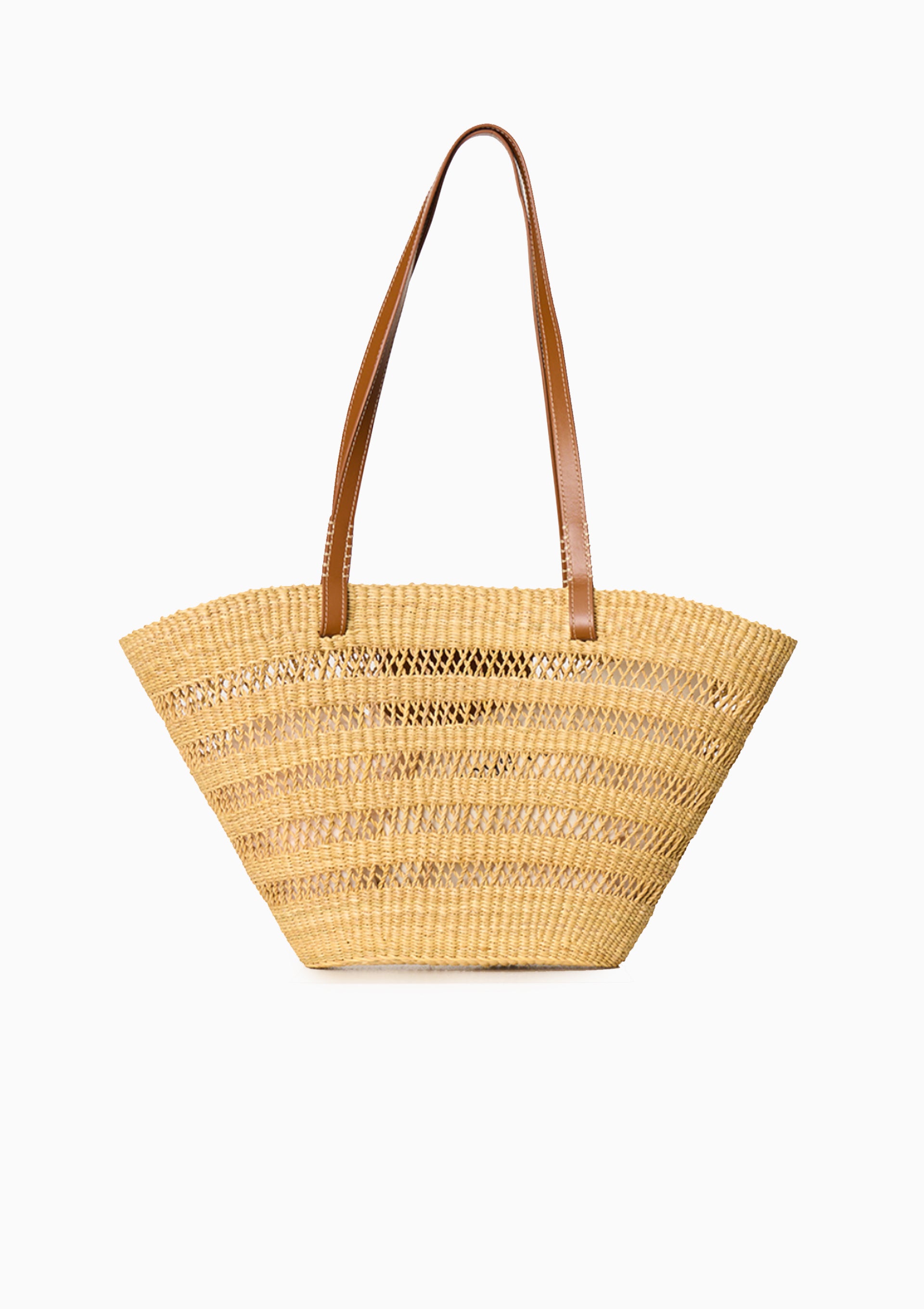 Elephant Grass Basket | Cognac