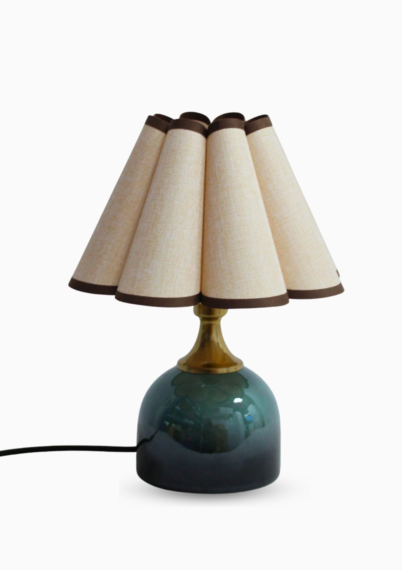 Handmade Duzy Lampshade with trim available at Diani.