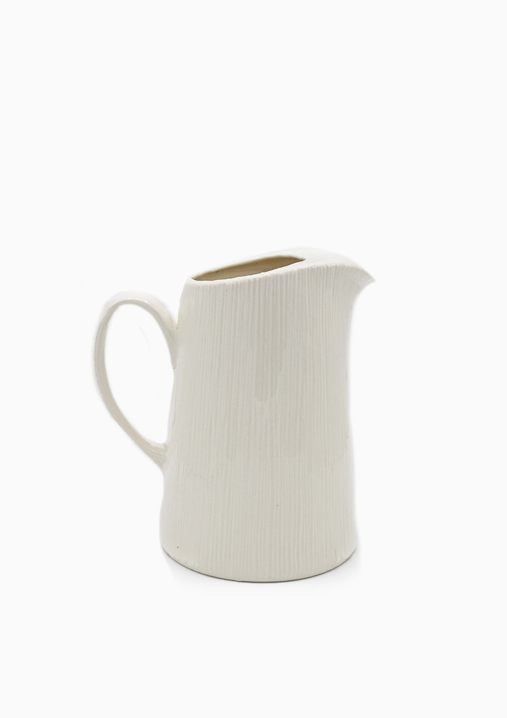 Vintage Ribbed Water Pitcher
