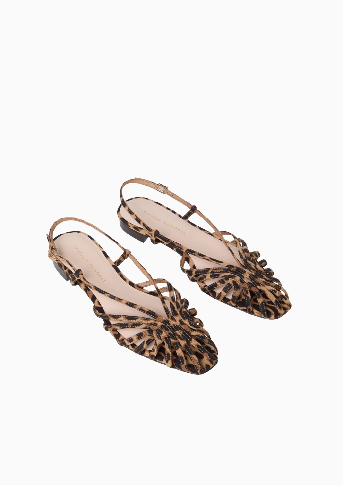 Loeffler Randall Devon Slingback Sandal in Leopard. Available at Diani.