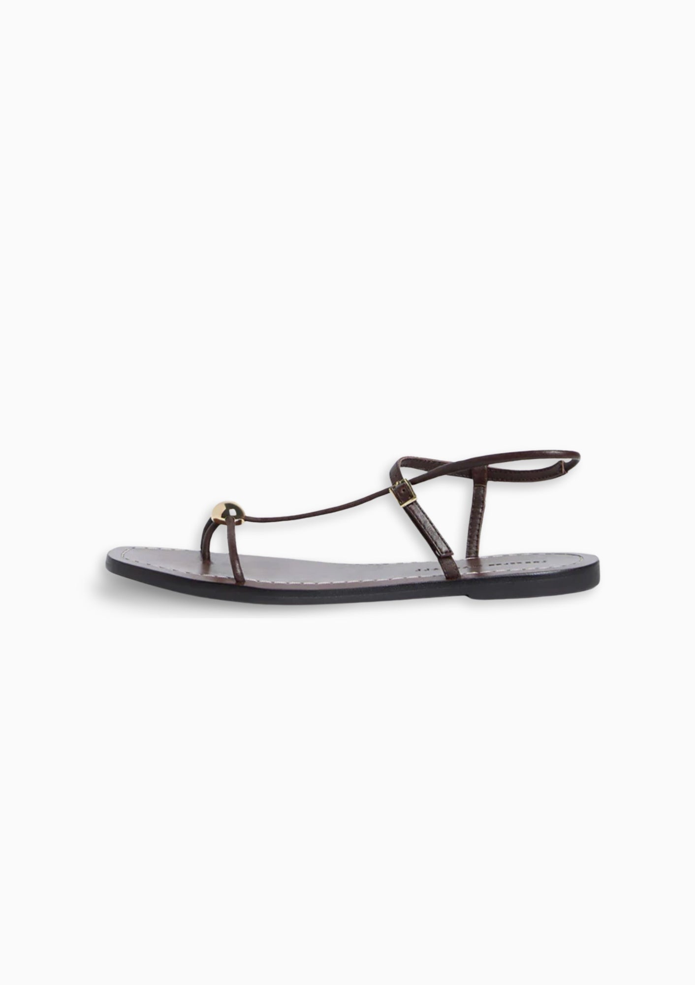 The Loeffler Randall Lara Leather Sandal in espresso, available at Diani.