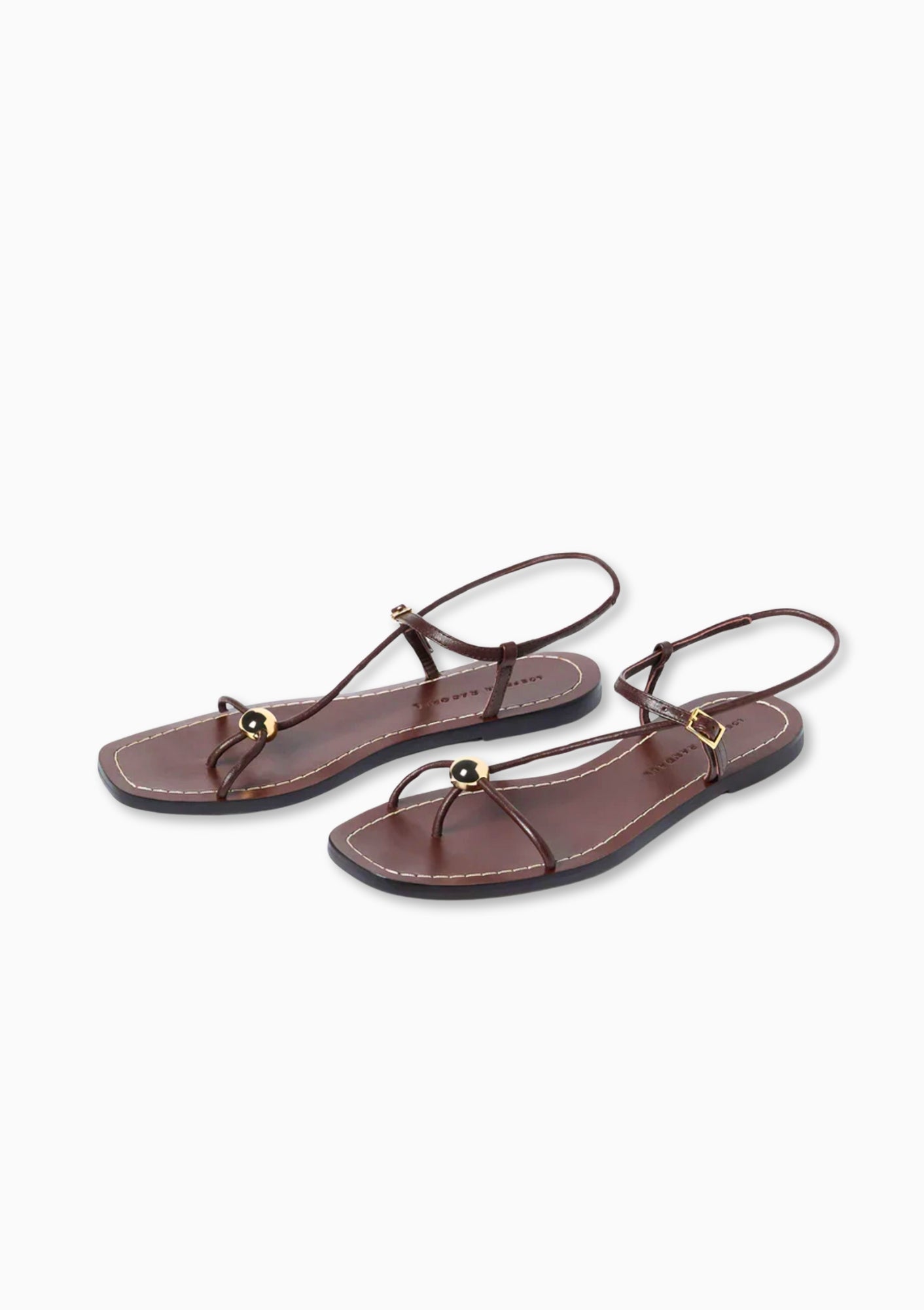 Loeffler Randall Lara Sandal in Espresso. Available at Diani.