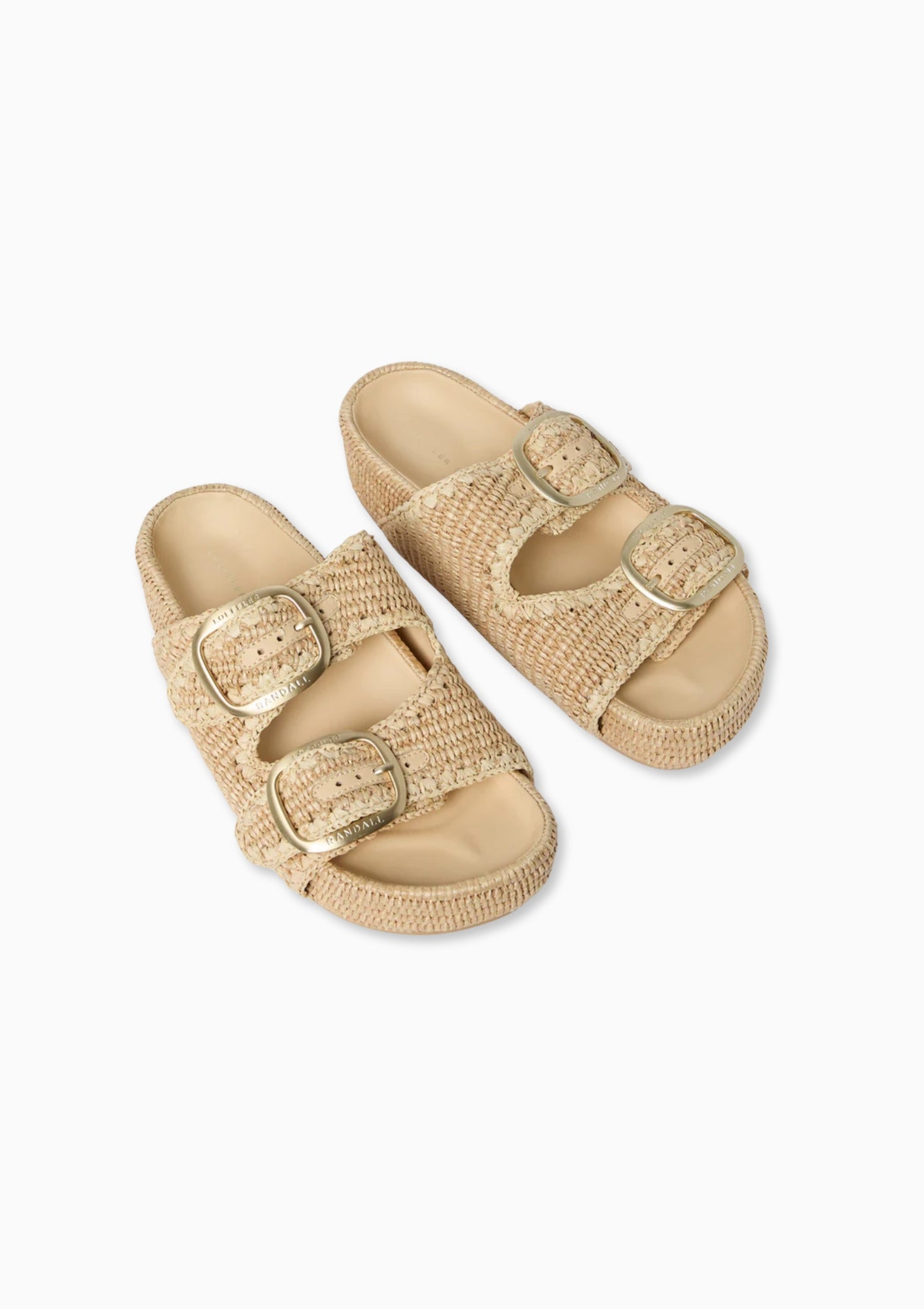 Loeffler Randall Theo Sandal in natural. Available at Diani.