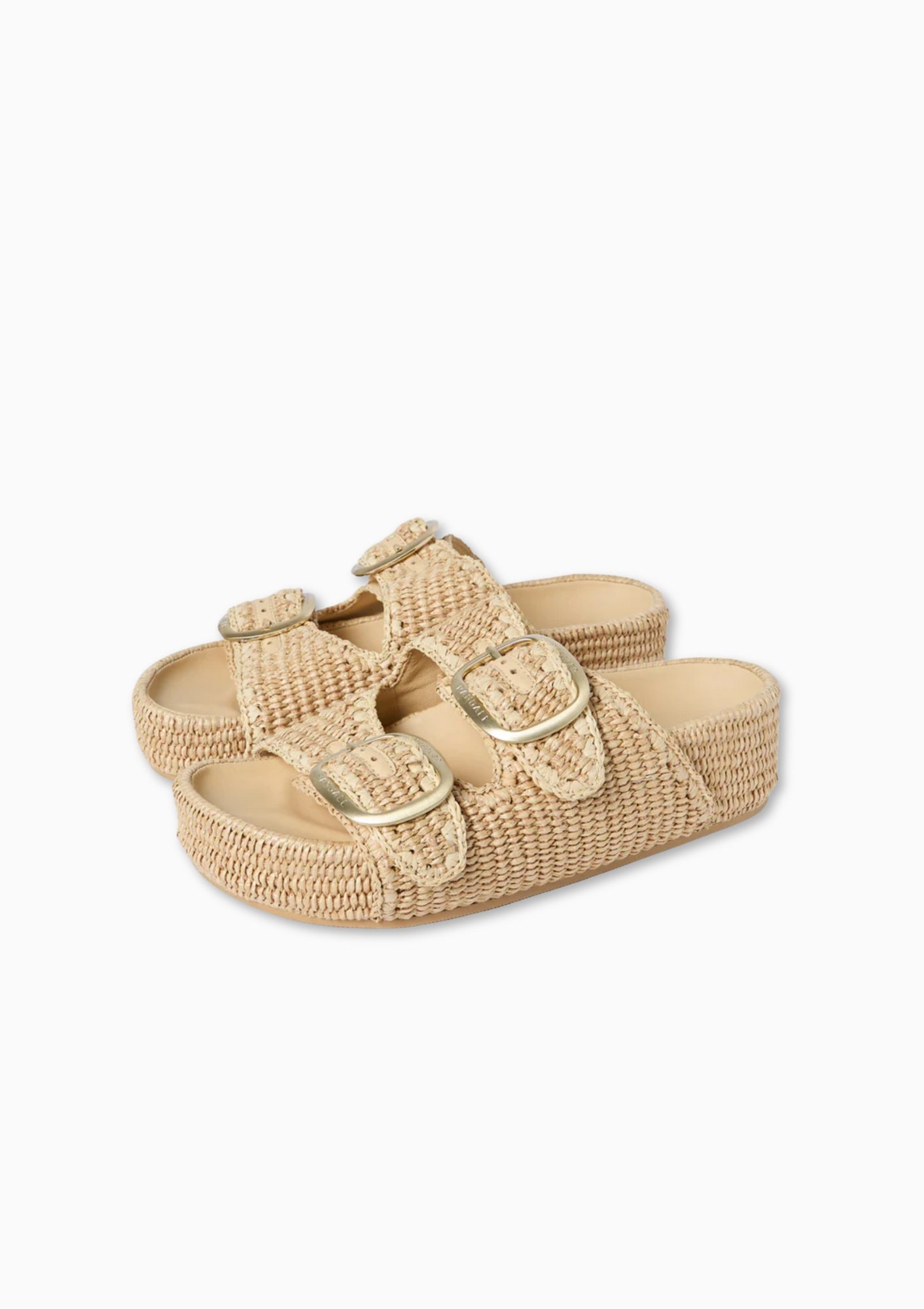 Loeffler Randall Theo Sandal in natural. Available at Diani.