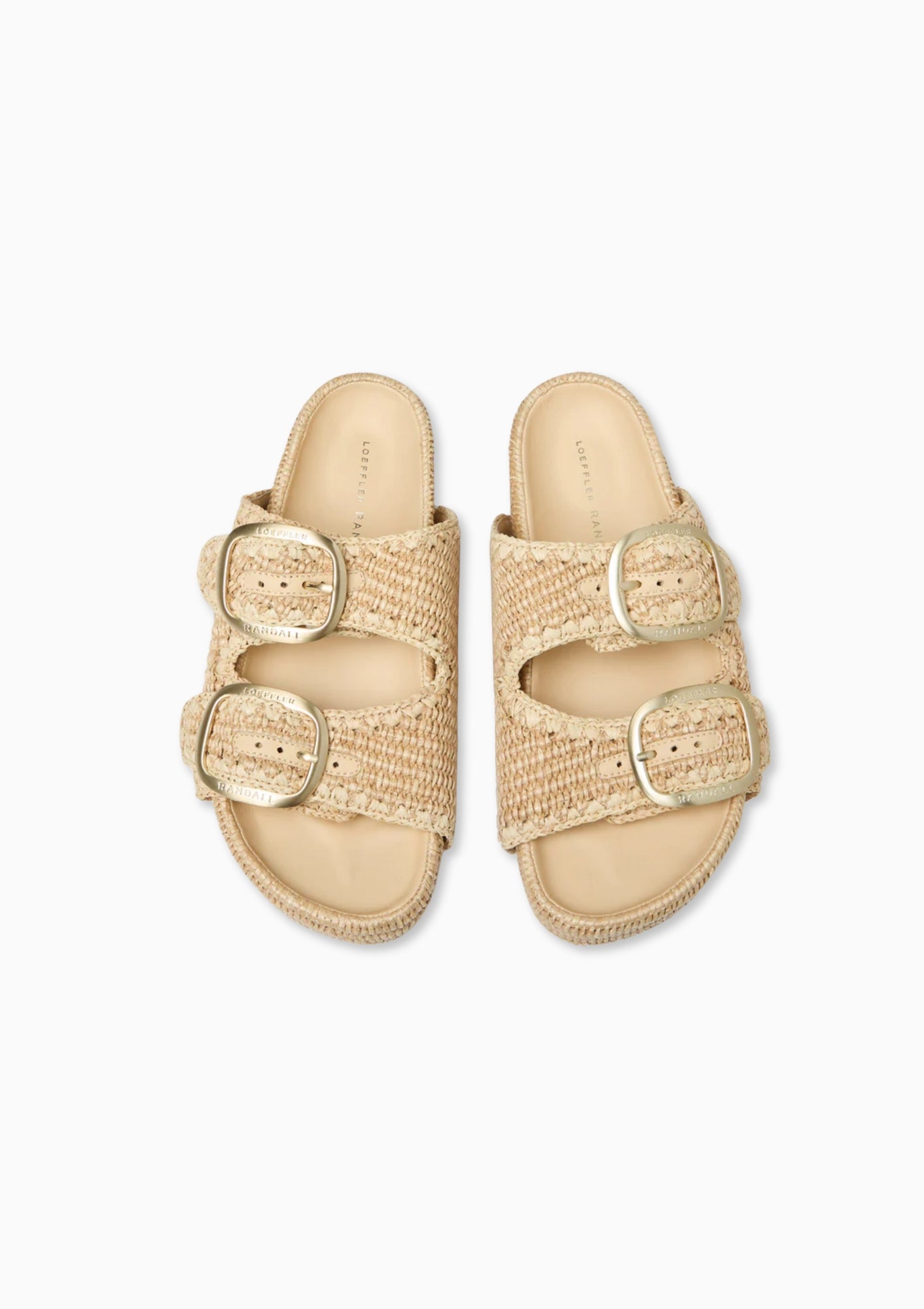 Loeffler Randall Theo Sandal in natural. Available at Diani.