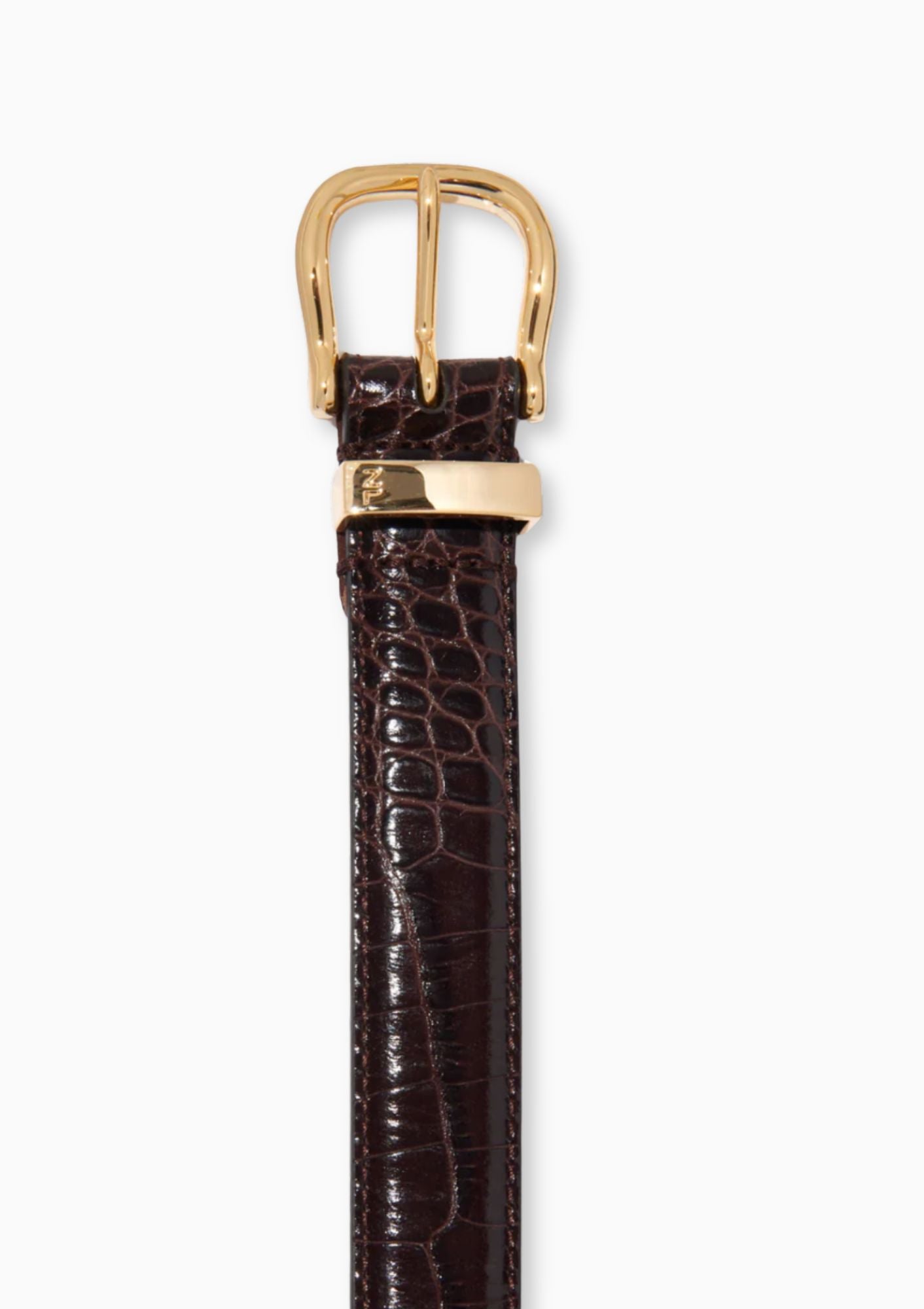 Louise Belt | Dark Brown/Shiny Brass