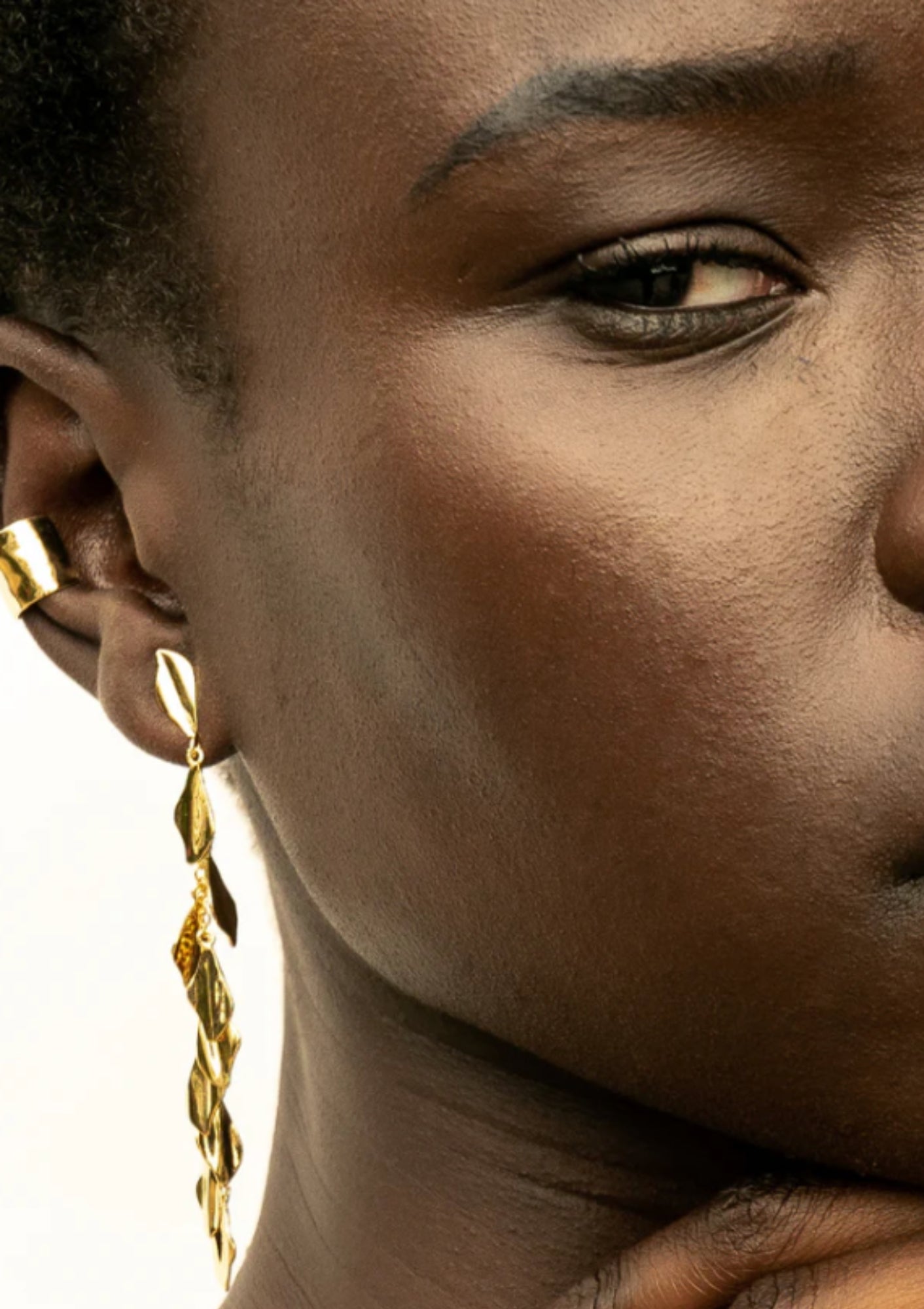 Soko Maji Ear Cuff in Gold, available at Diani.