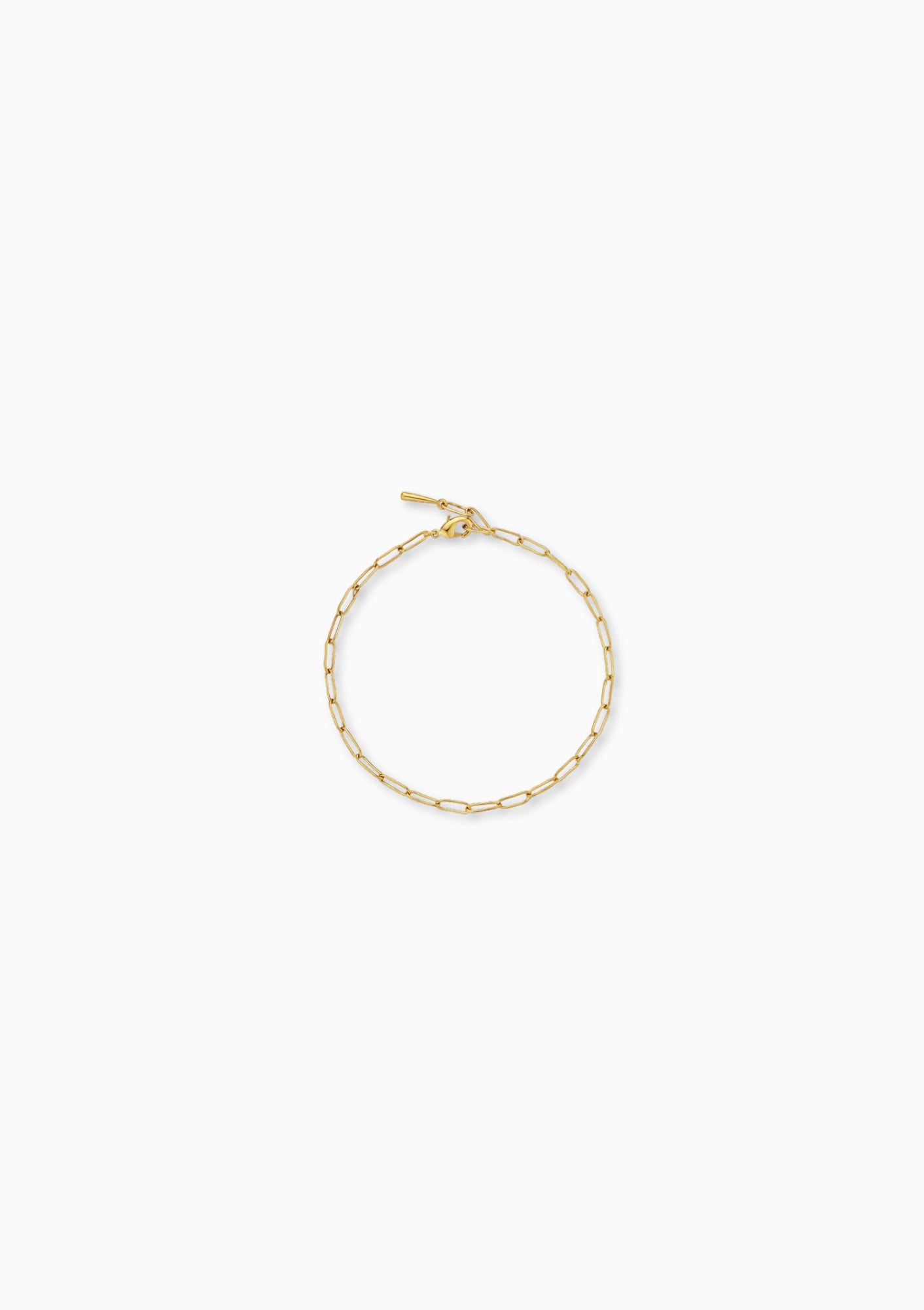 Mini Ellipse Link Bracelet Gold
