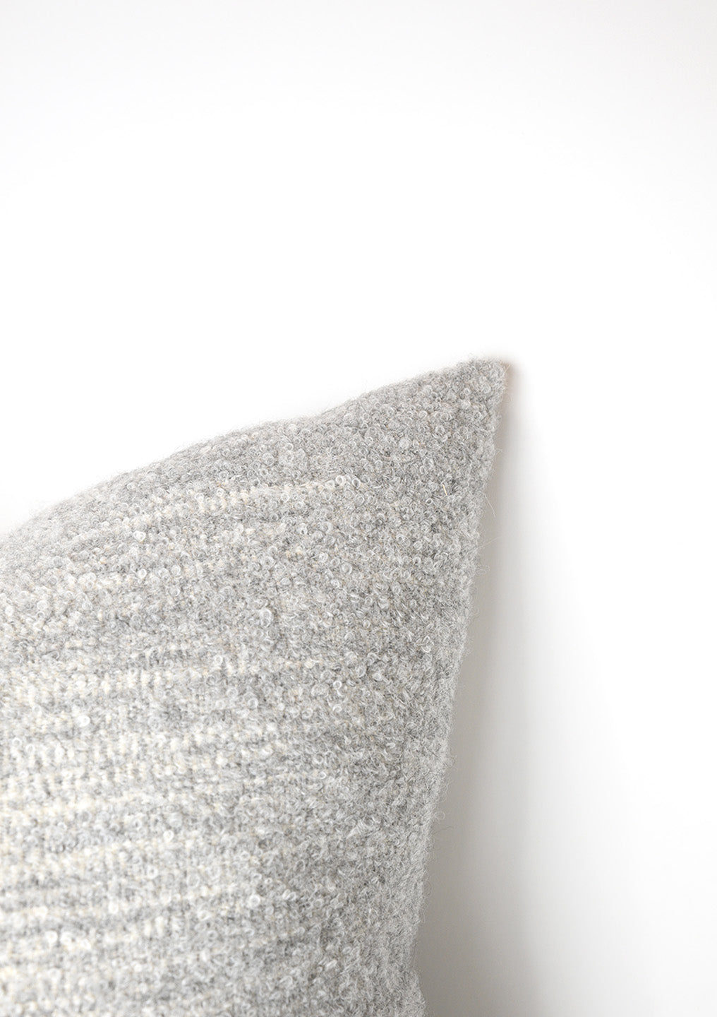 Vasarely Cushion, White/Grey | 23" x 23"