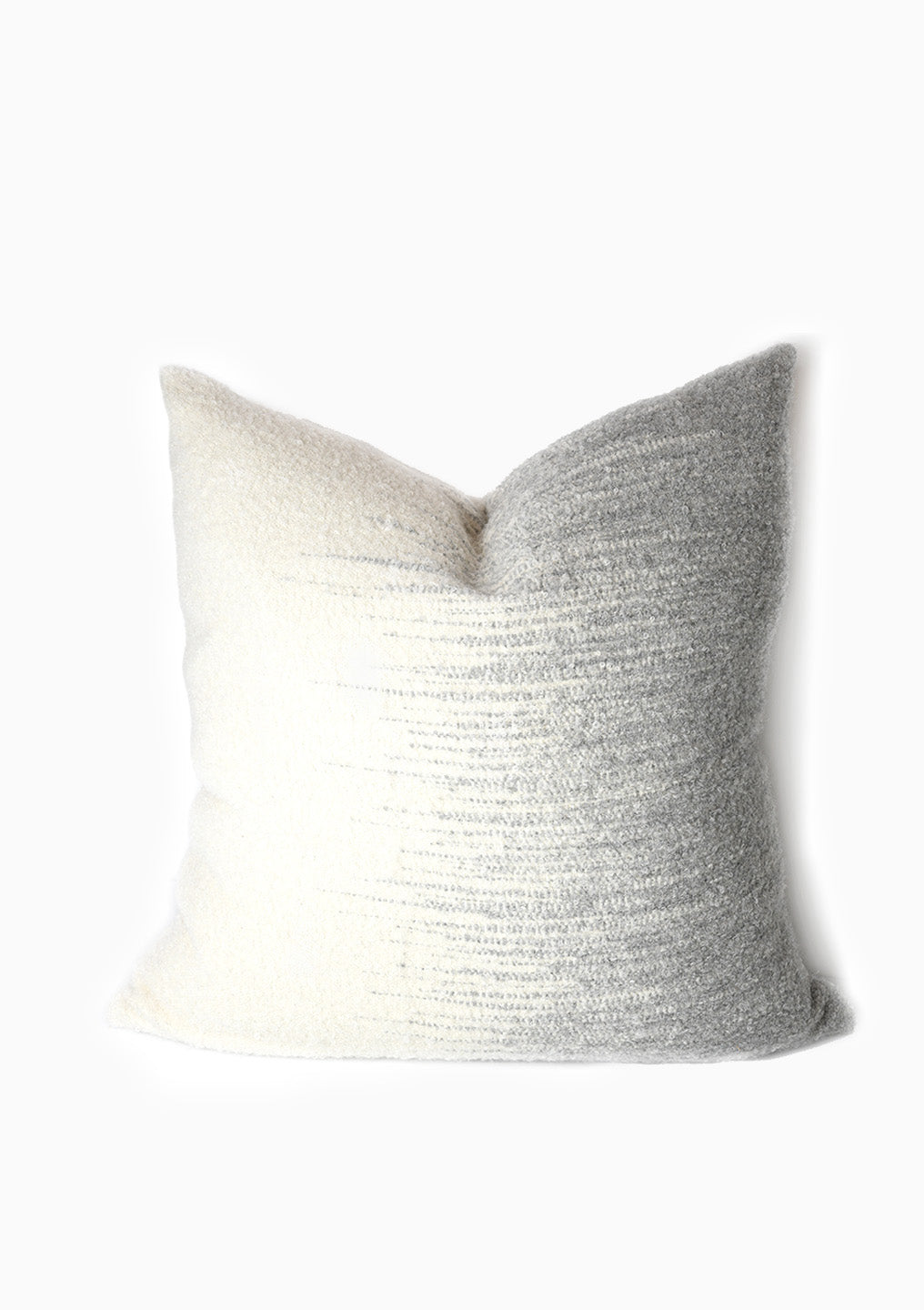 Vasarely Cushion, White/Grey | 23" x 23"