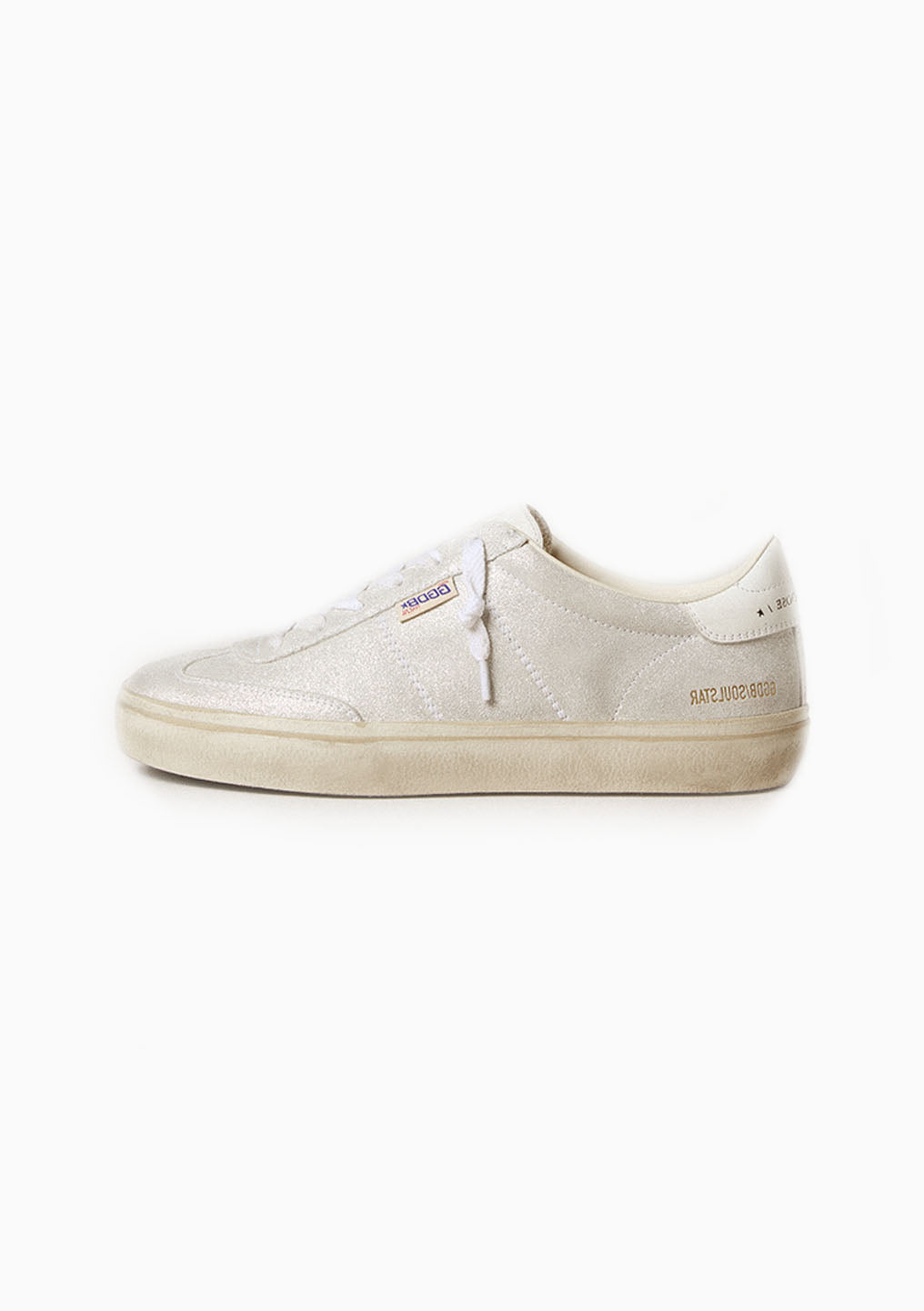 Soul Star Sneaker Laminated Leather | Off White/White