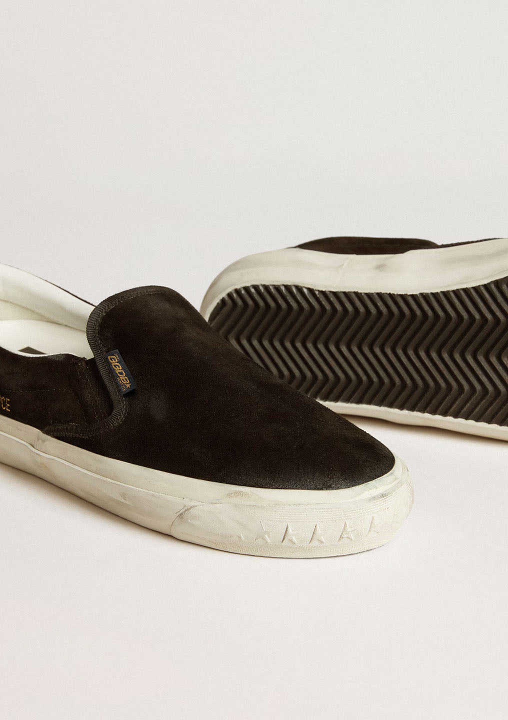 VCE Penstar Sneaker Suede Leather Heel Tab | Black