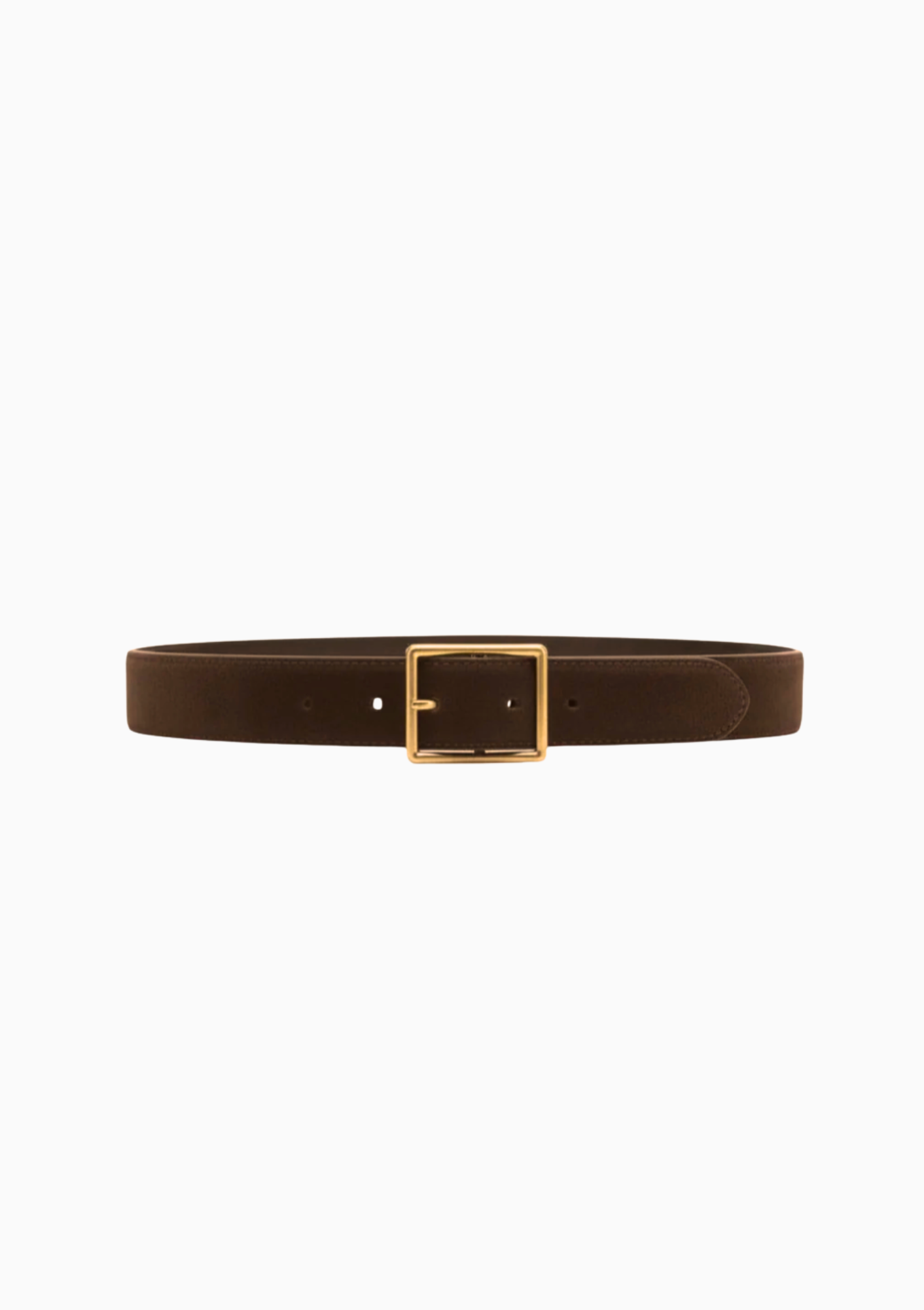 Gabriele Belt | Suede Espresso/Gold