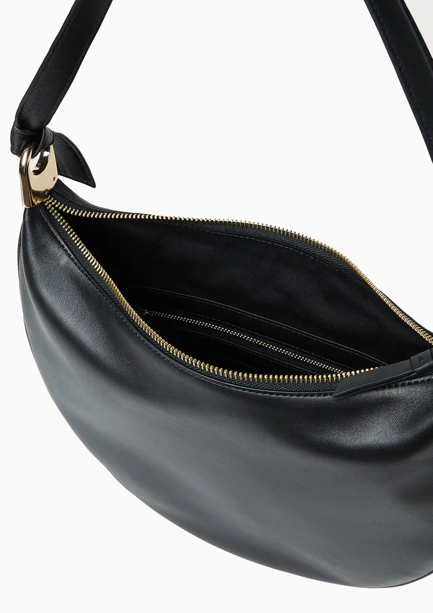 Harlow Leather Shoulder Bag | Black