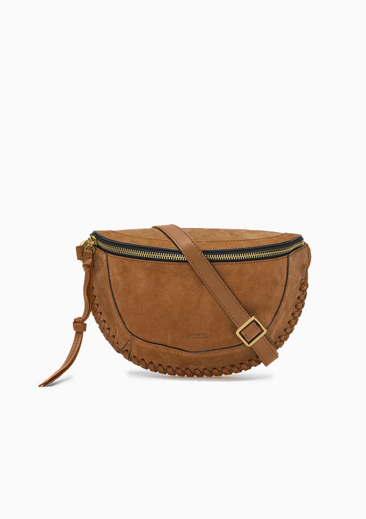 Skano Braid Bag Suede Cognac