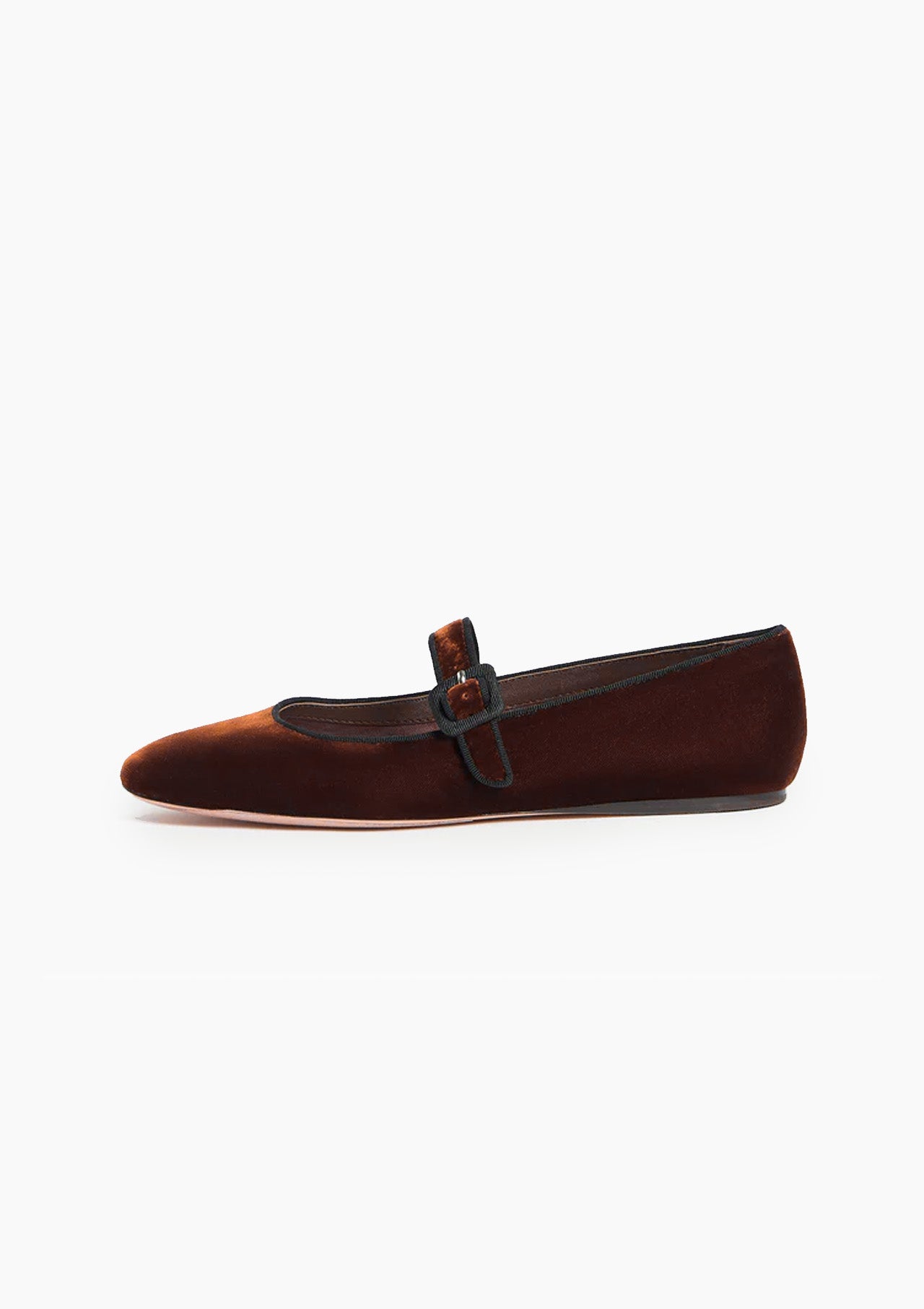 Ginger Velvet Mary Jane | Dark Brown