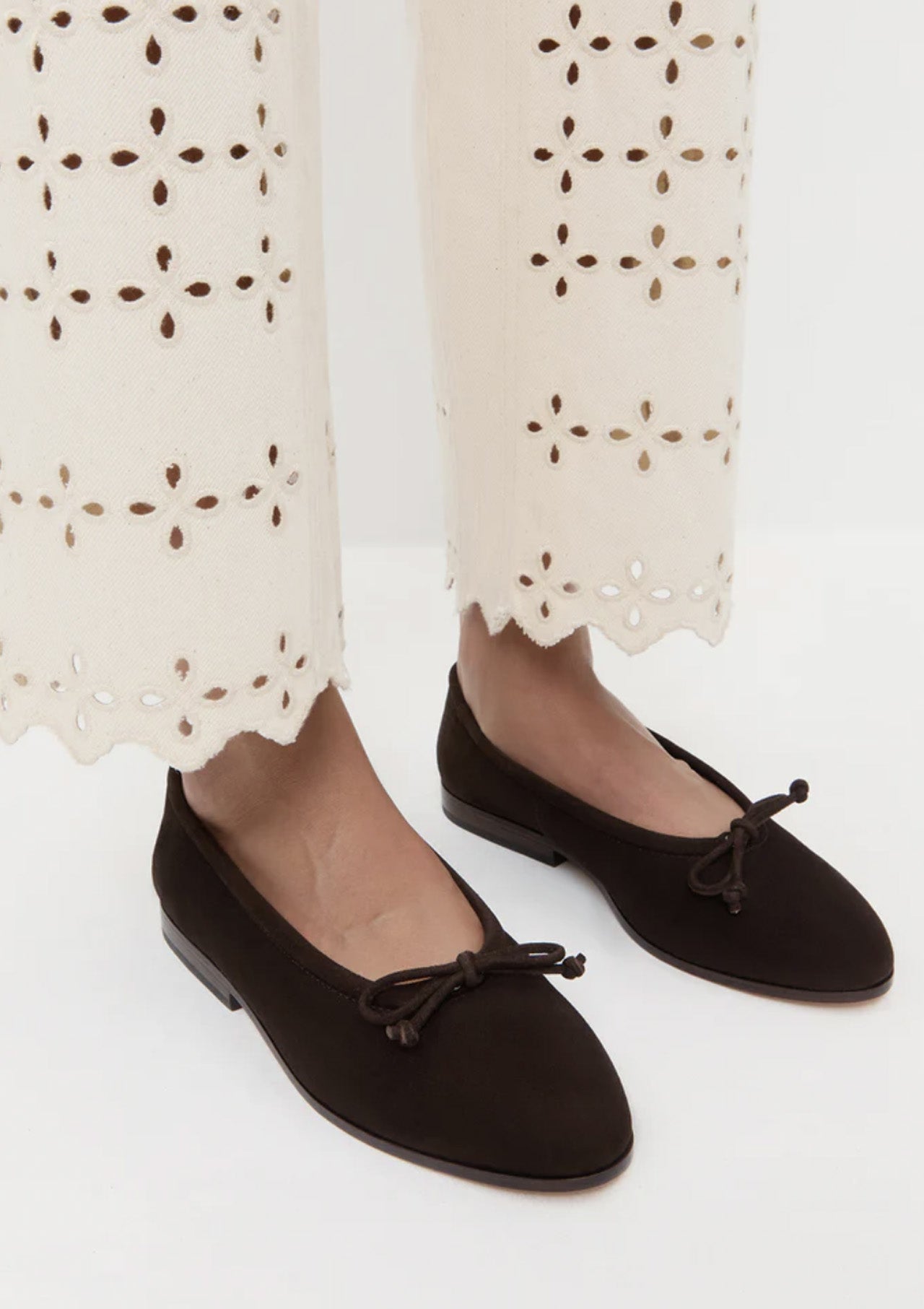 Noelle Suede Ballet Flat | Brown