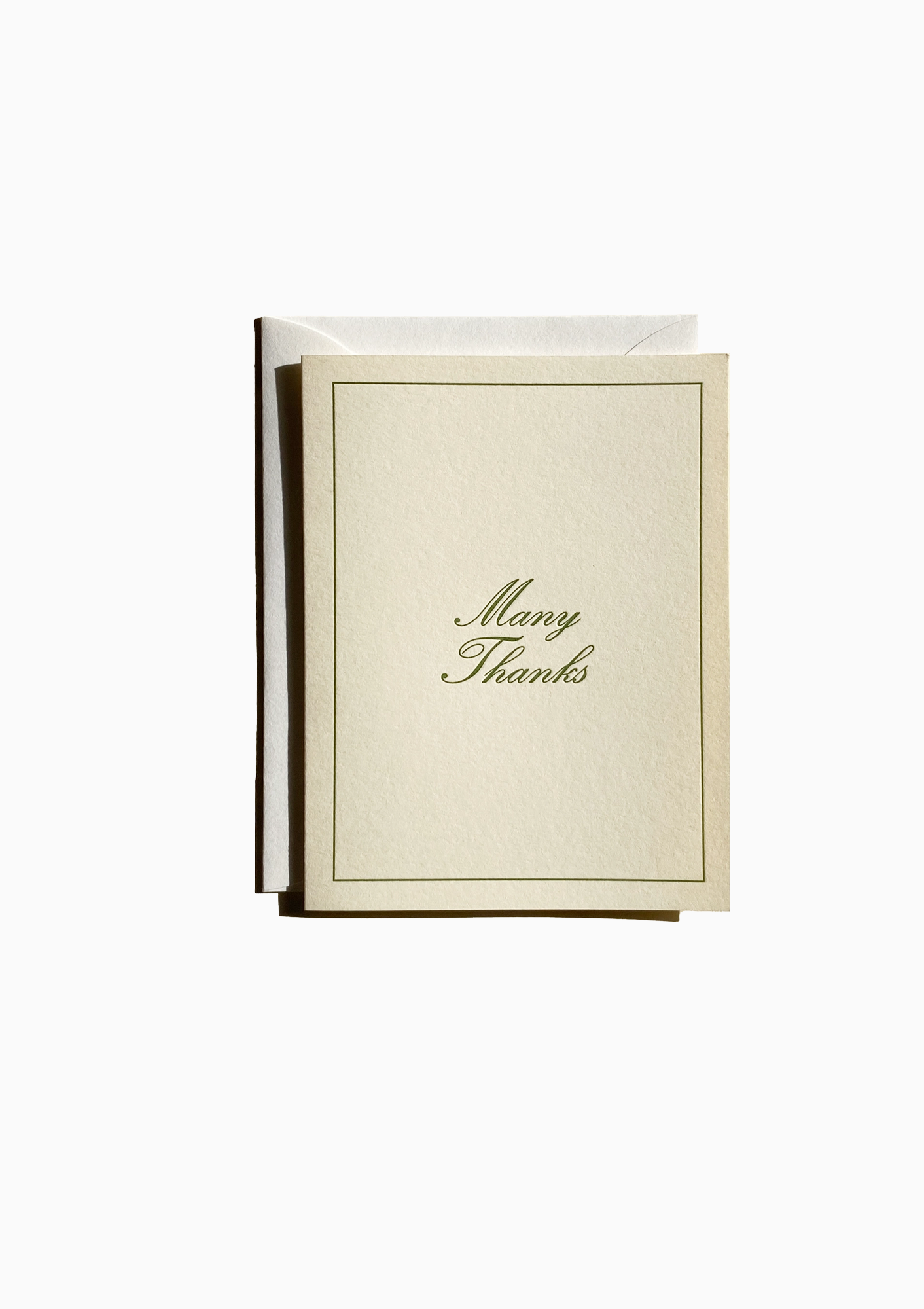 Many Thanks No. 35 Greeting Card | Creme