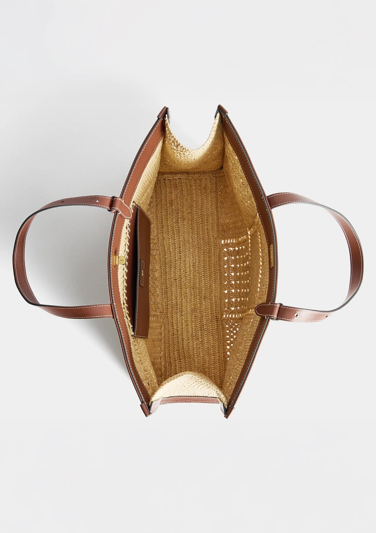 Mortimer Patchwork Tote | Natural Raffia