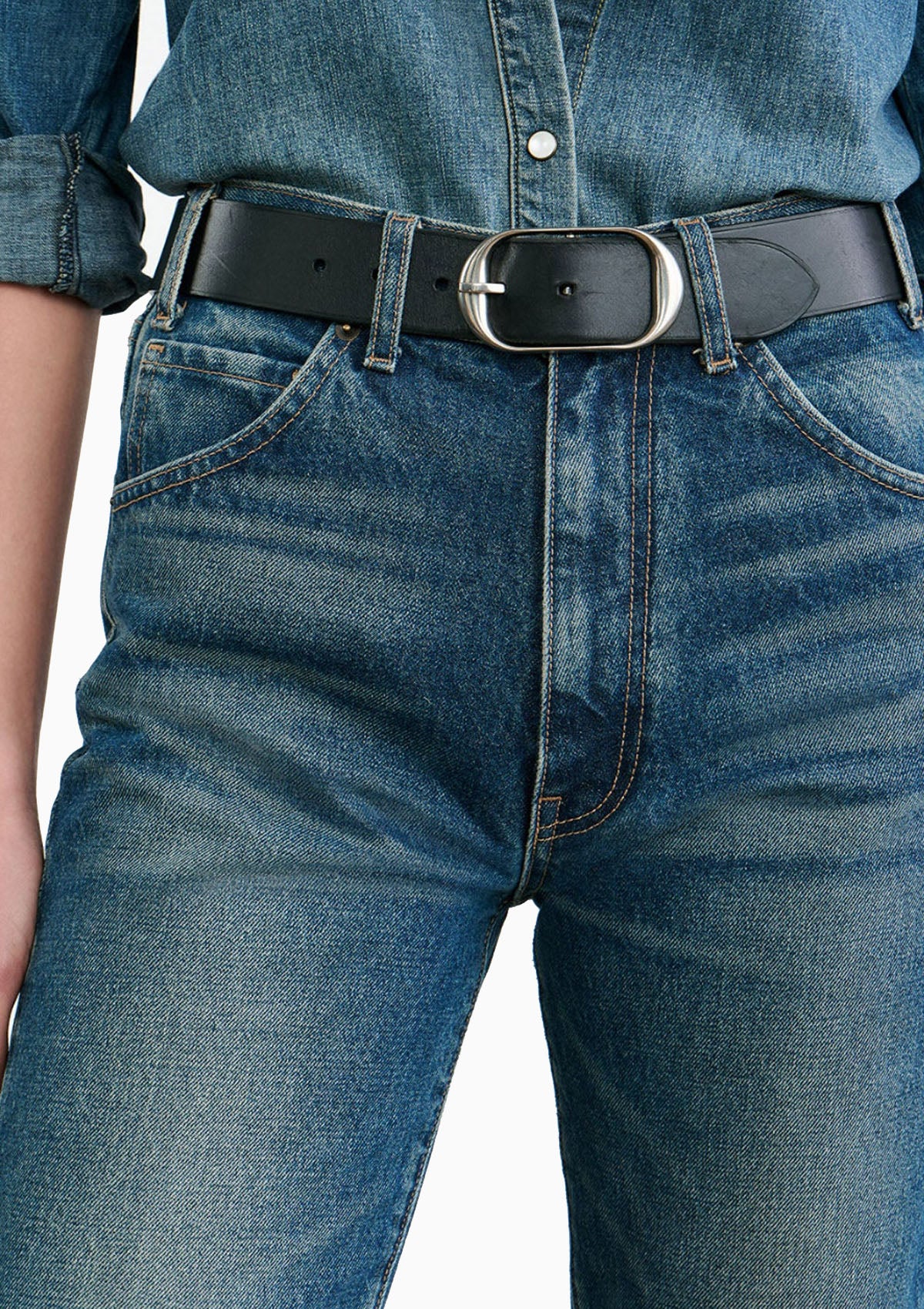 Nili Belt | Black Antique Silver