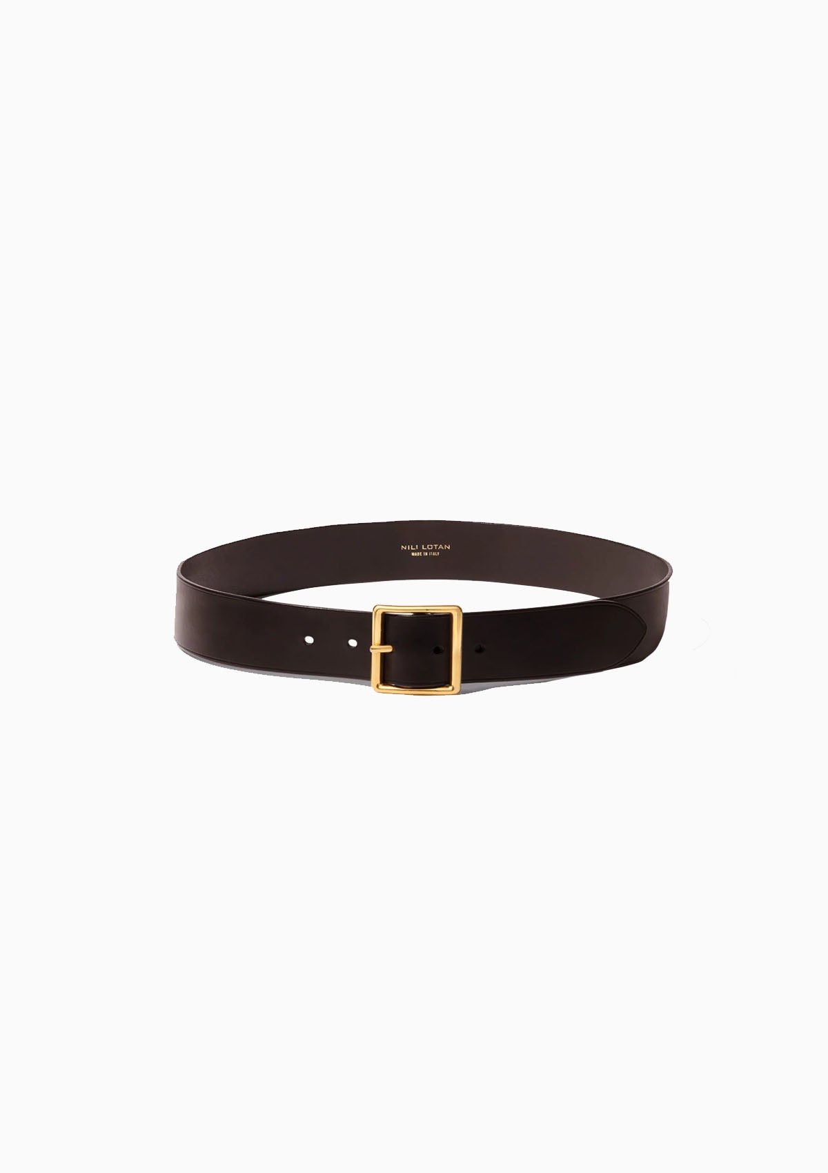 Nili Lotan | Marcela Belt | Dark Brown/Antique Brass display picture 1