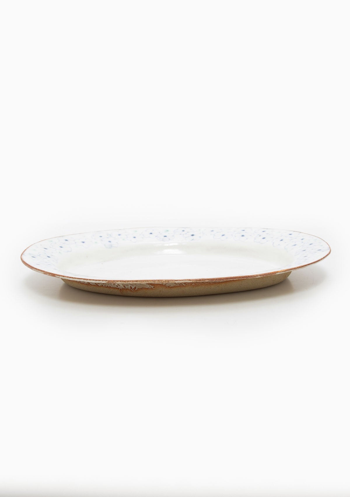 Oval Tray With Rim Wildflower Blue 1