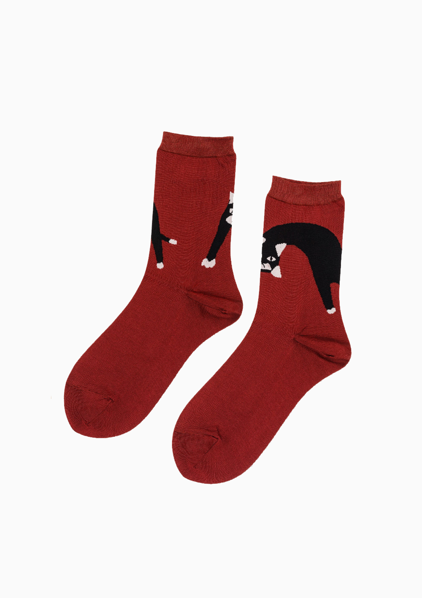 Pounce Crew Socks | Merlot