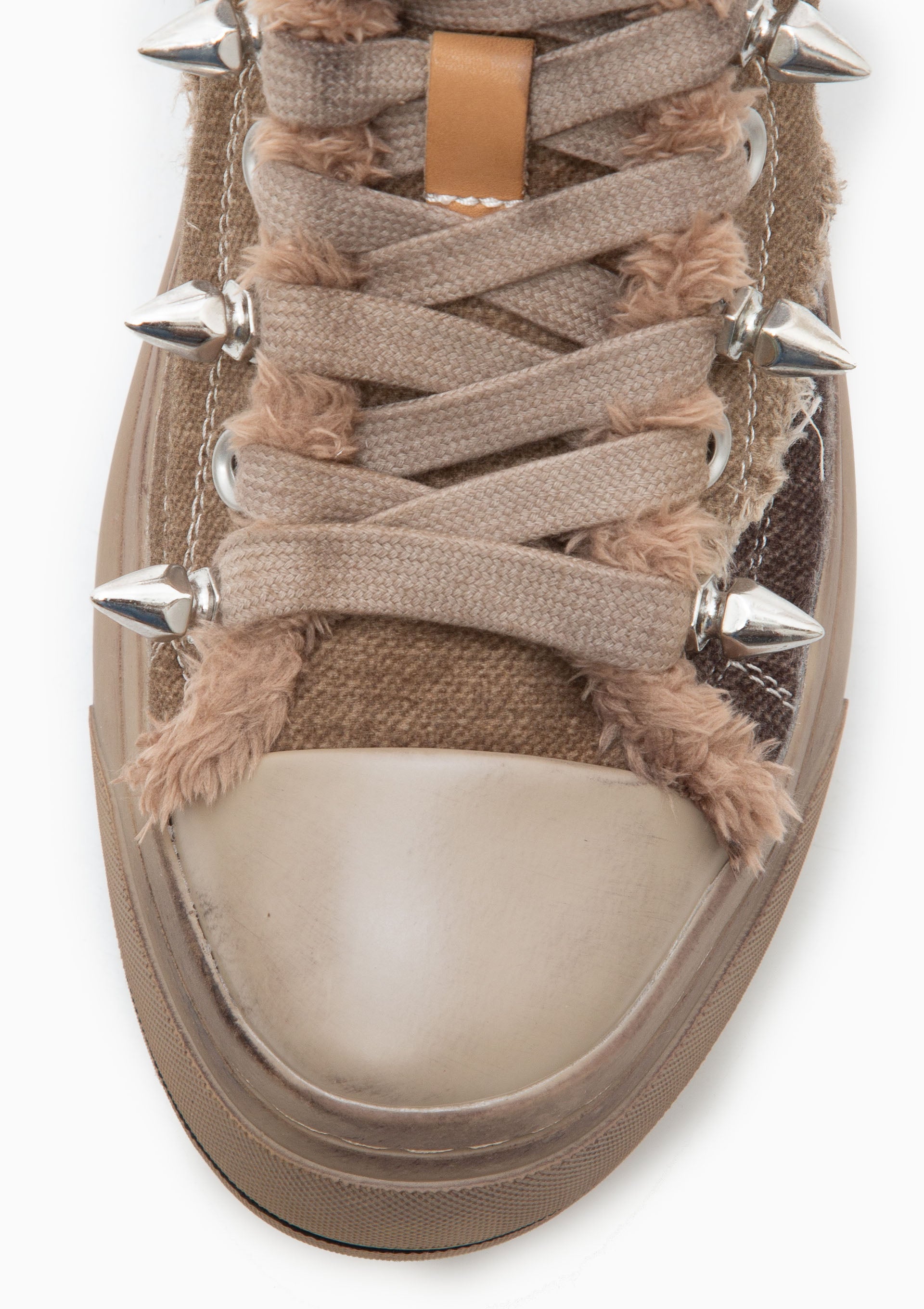 Kurt High Top Sneaker | Brown Patchwork