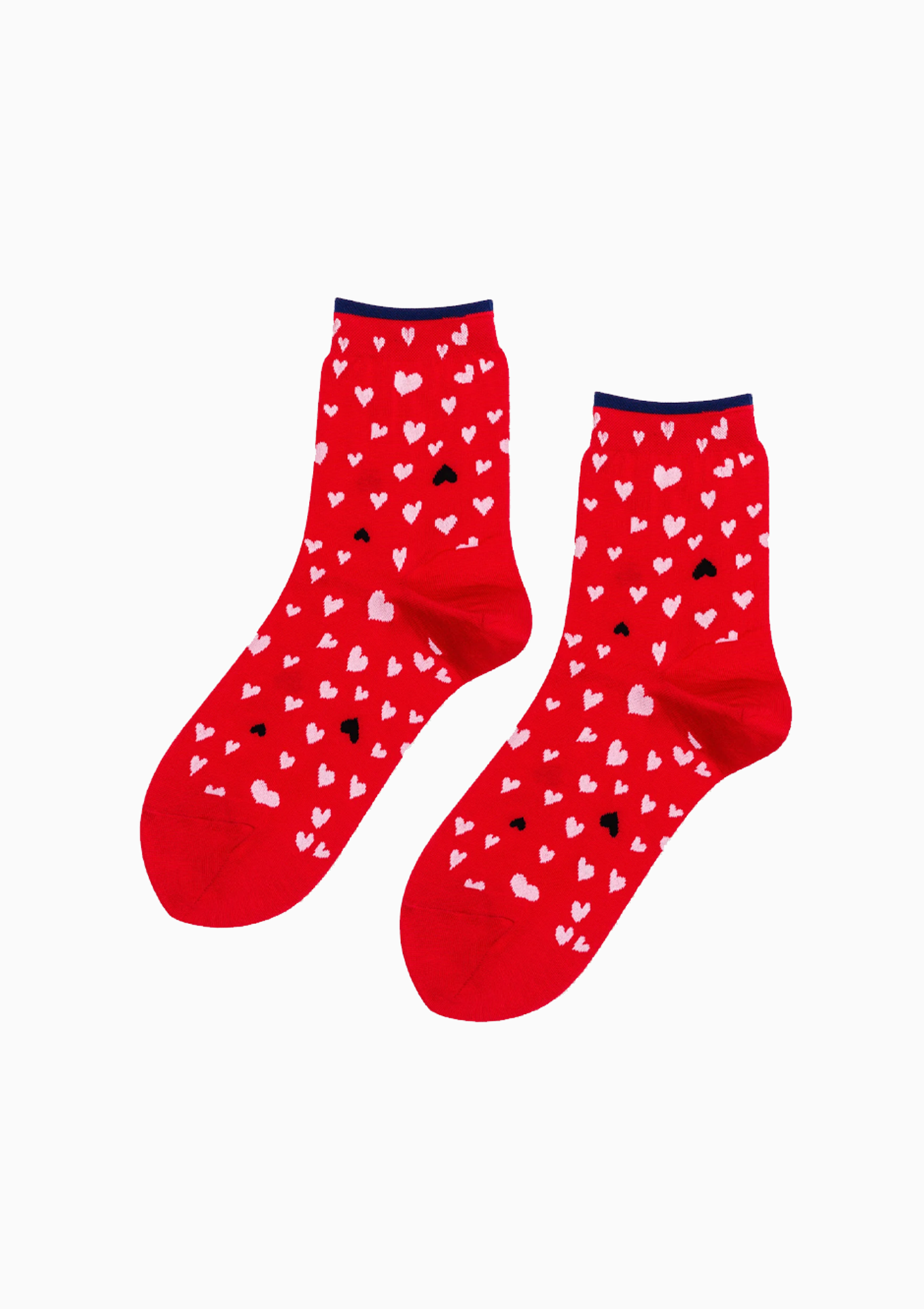 Sa Rang Short Crew Socks | Red