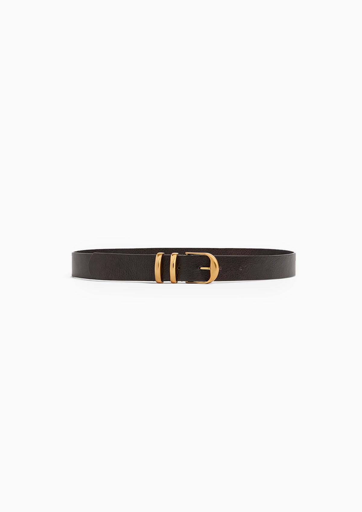 Smooth Leather Belt 30mm | Chocolat