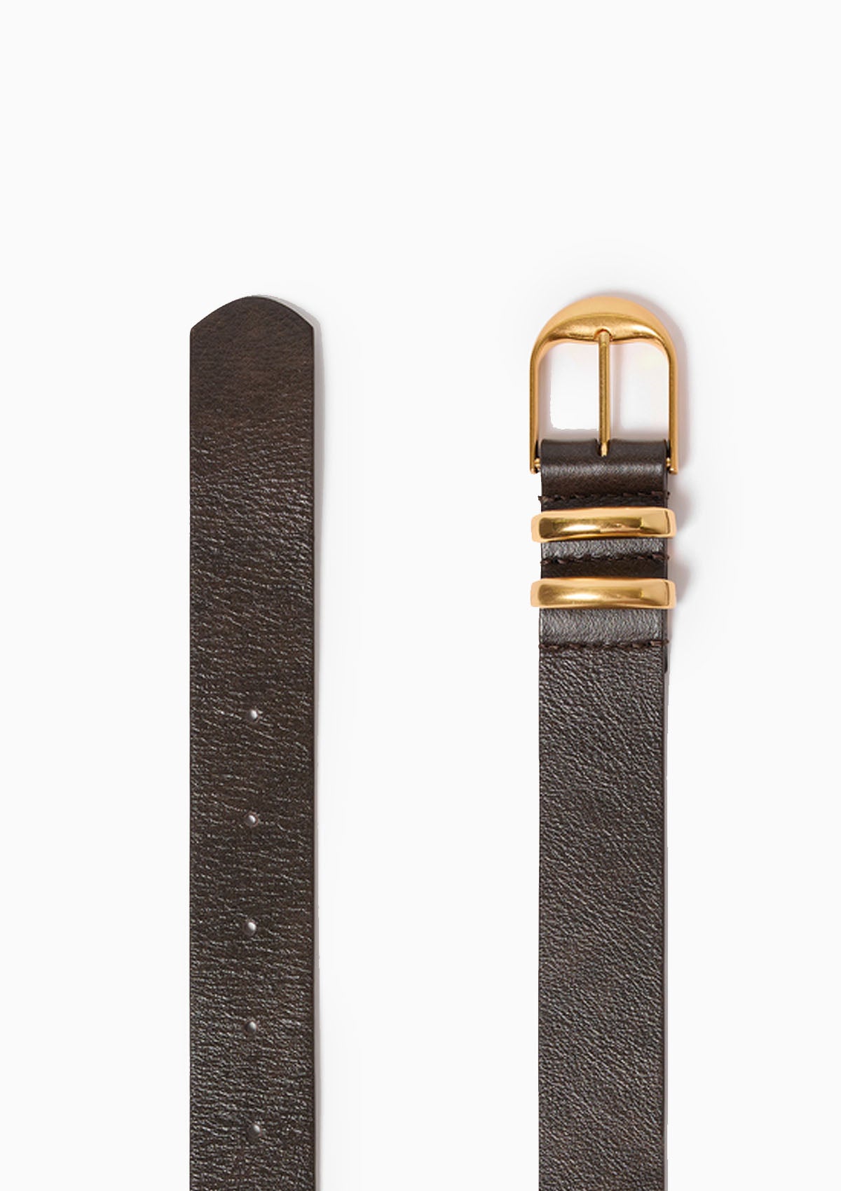 Smooth Leather Belt 30mm | Chocolat