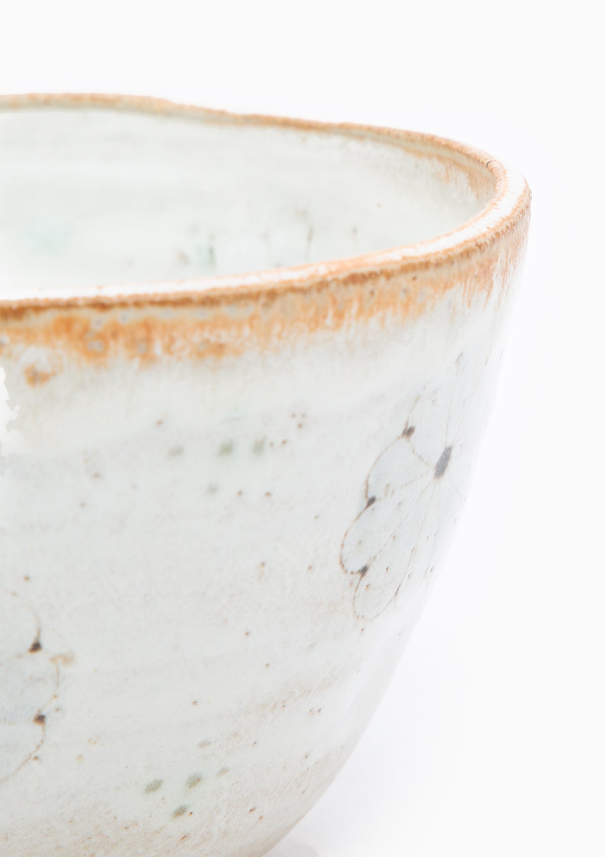 Tall Serving Bowl Wildflower Grey 6