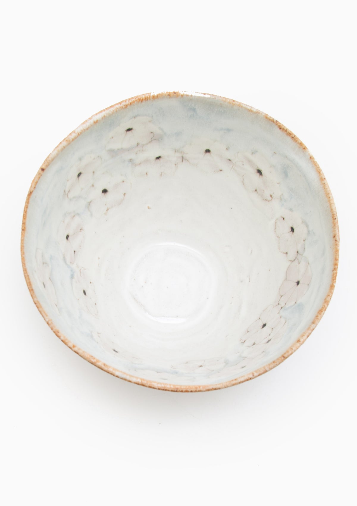 Tall Serving Bowl Wildflower Grey 4