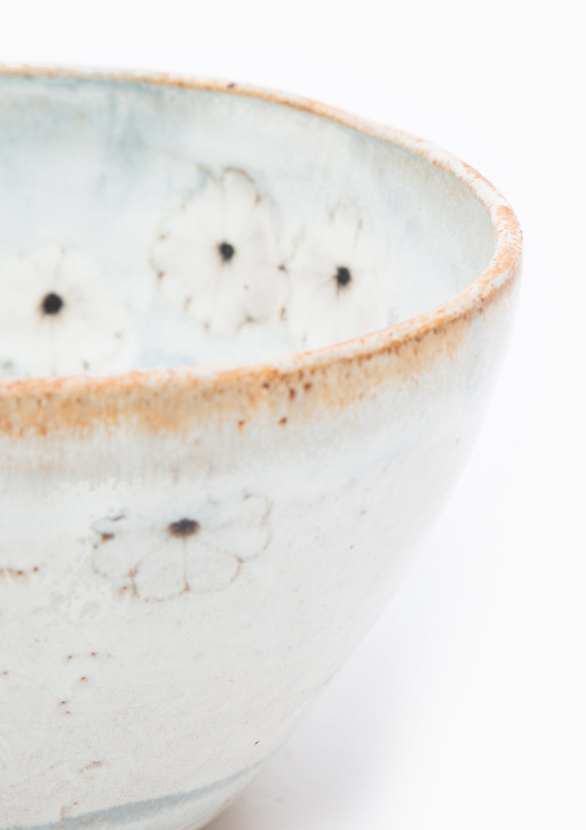 Tall Serving Bowl Wildflower Grey 3