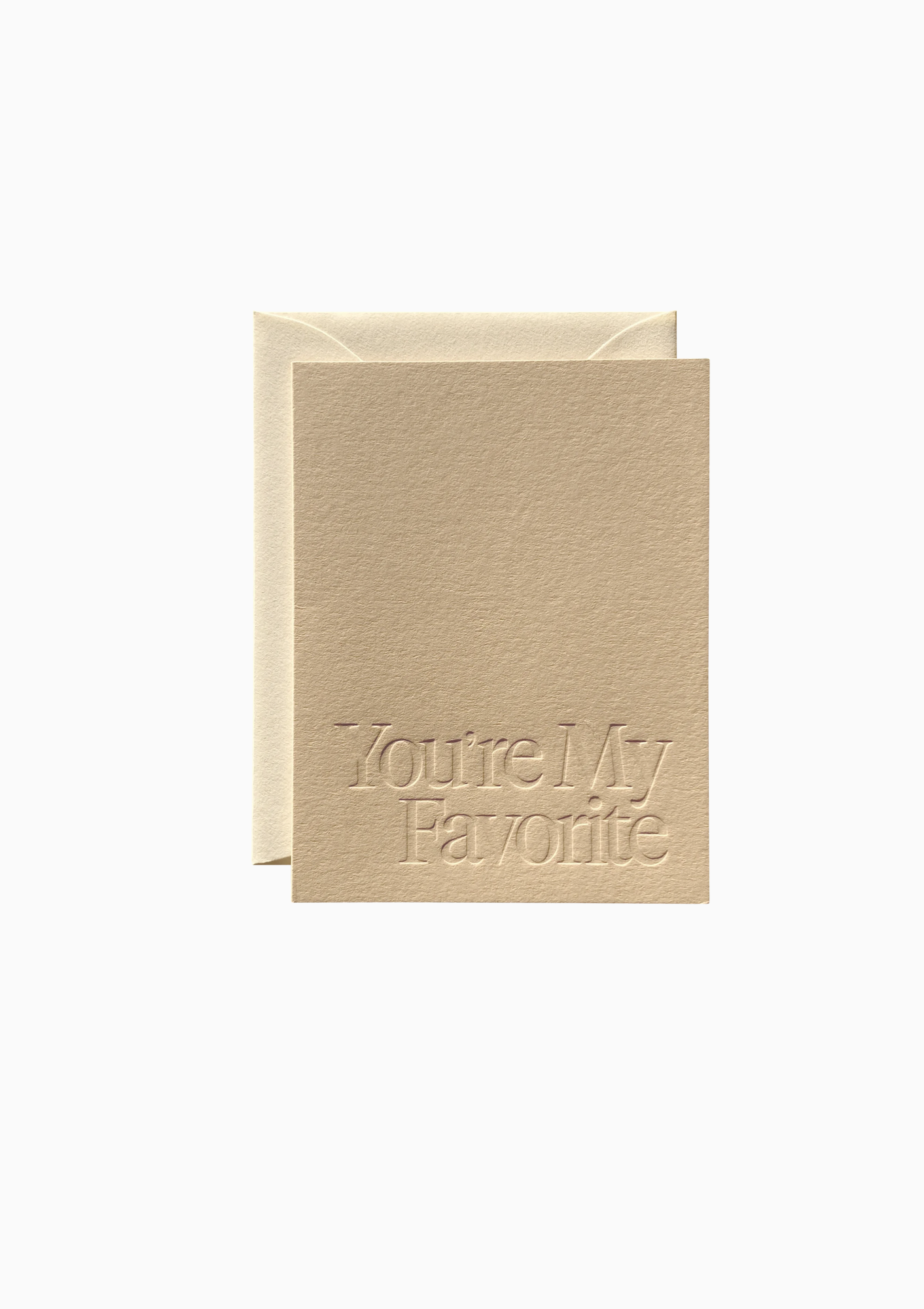 You're My Favorite No. 03 Greeting Card | Stone