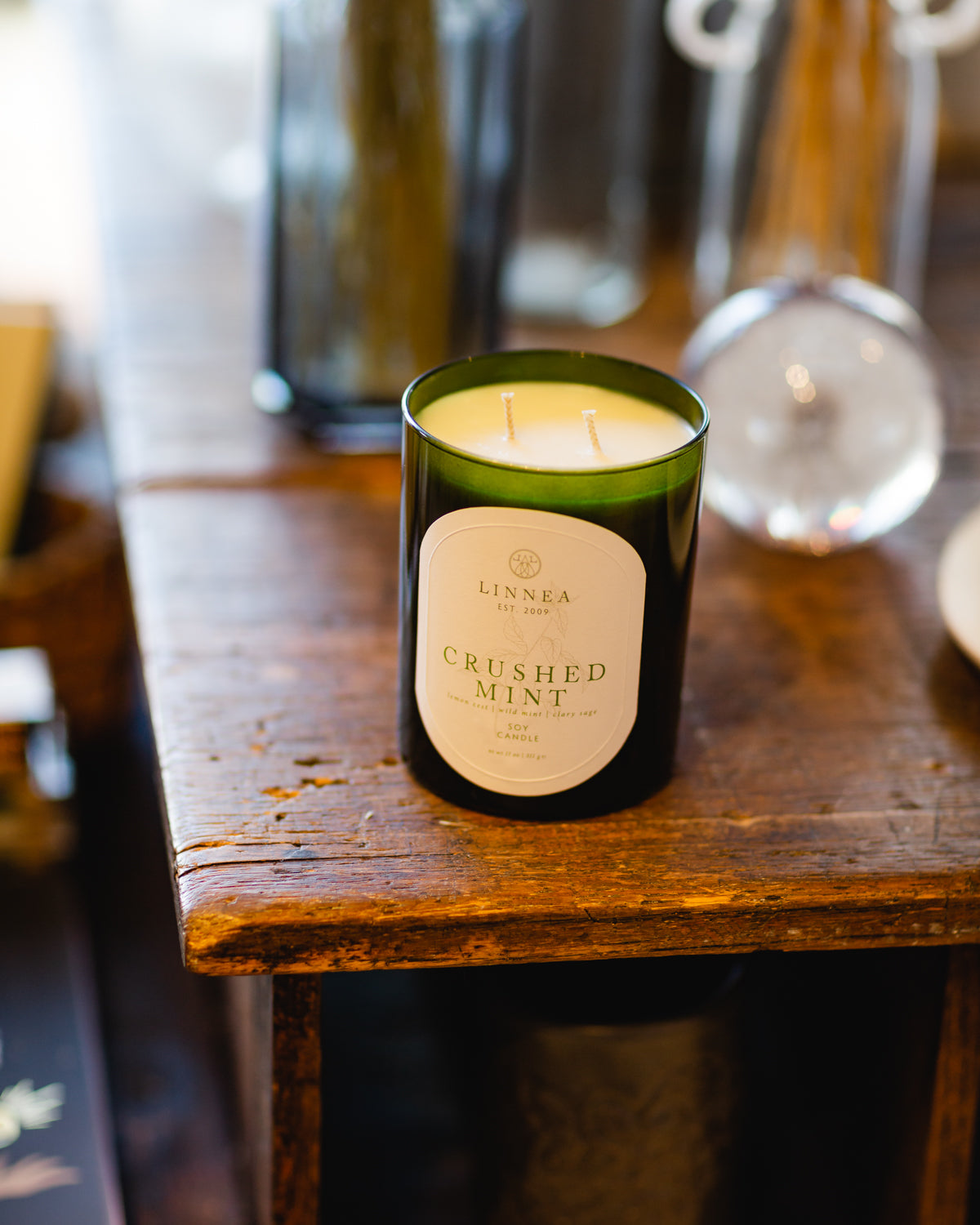 Crushed Mint Double Wick Candle