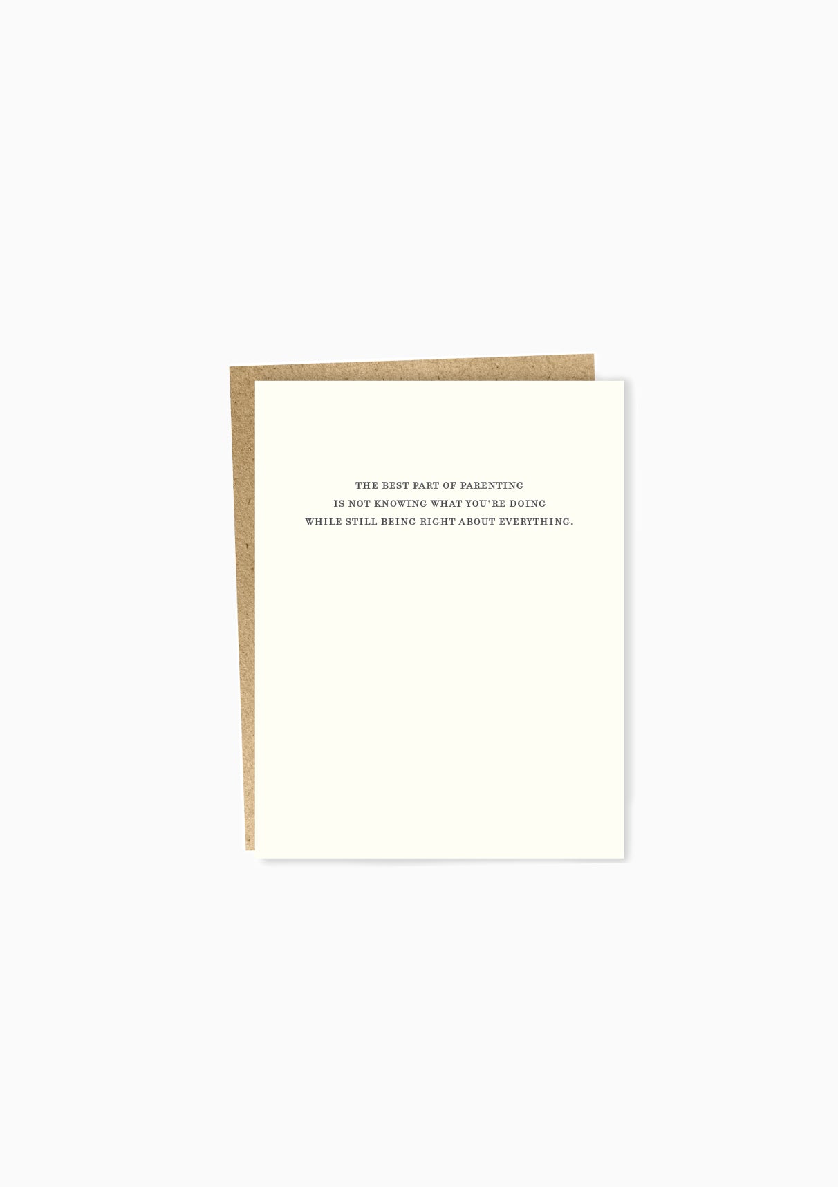 Mild Confessions: Parenting Greeting Card