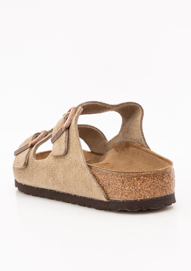Arizona Sandal Soft Footbed | Taupe Suede