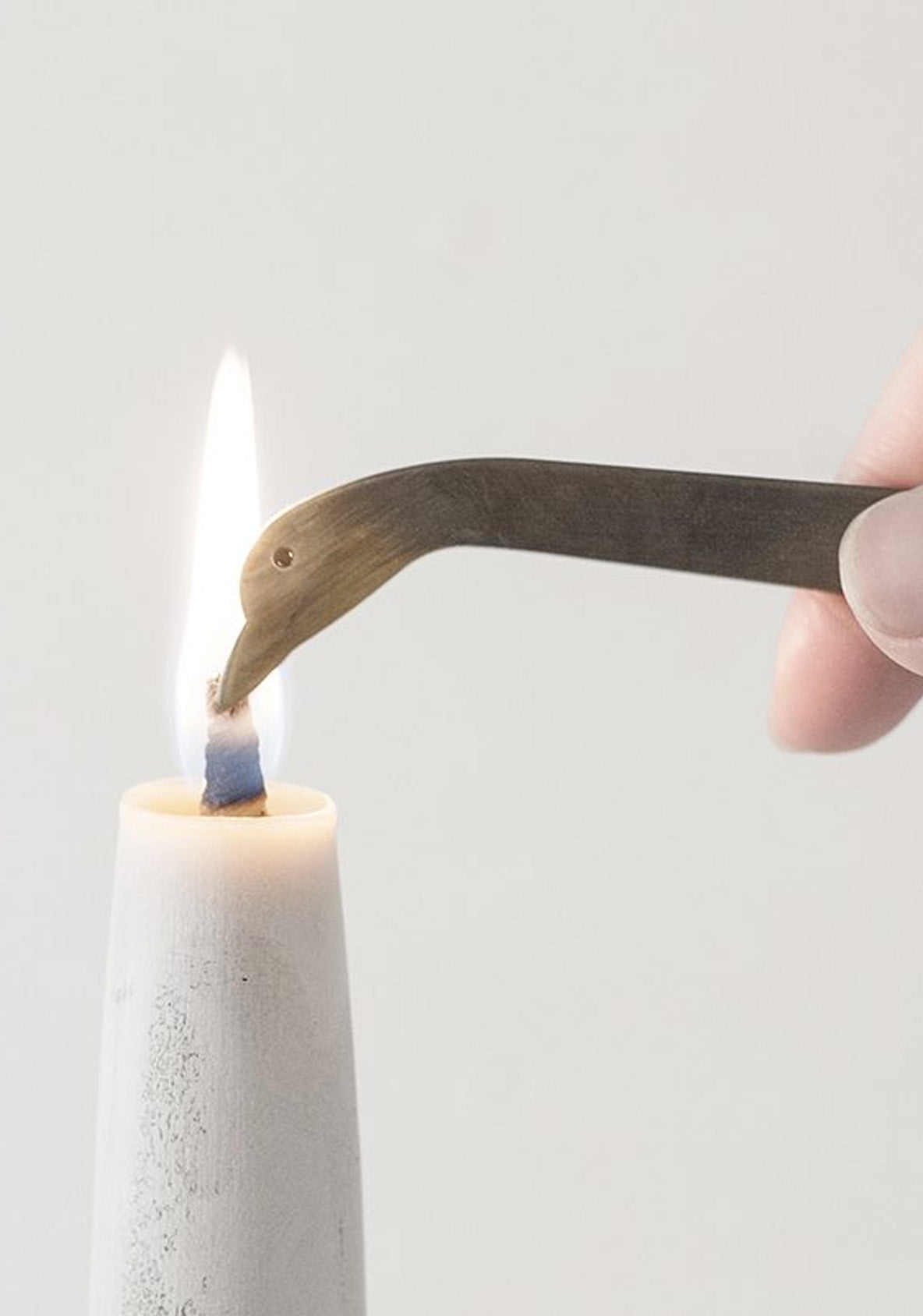 Brass Duck Candle Snuffer