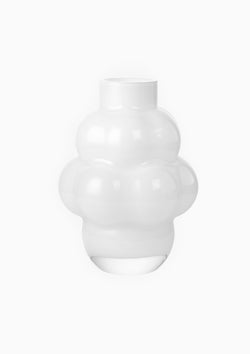 Balloon Vase, Opal White | 4"/9" x 12.5"