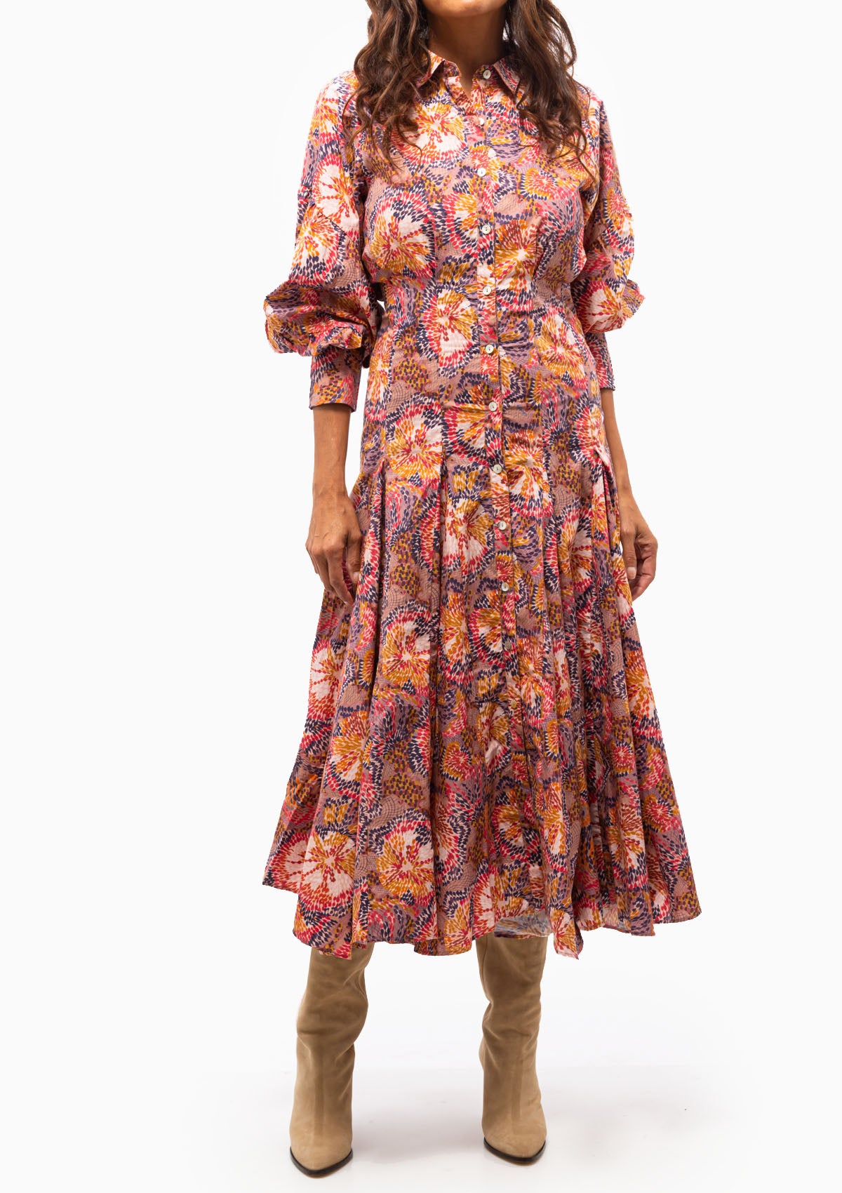 Chufy | Maria Maxi Dress | Lacar Brown Lacar Brown / Xs