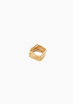 Laini Stacking Rings | Gold Plated Brass