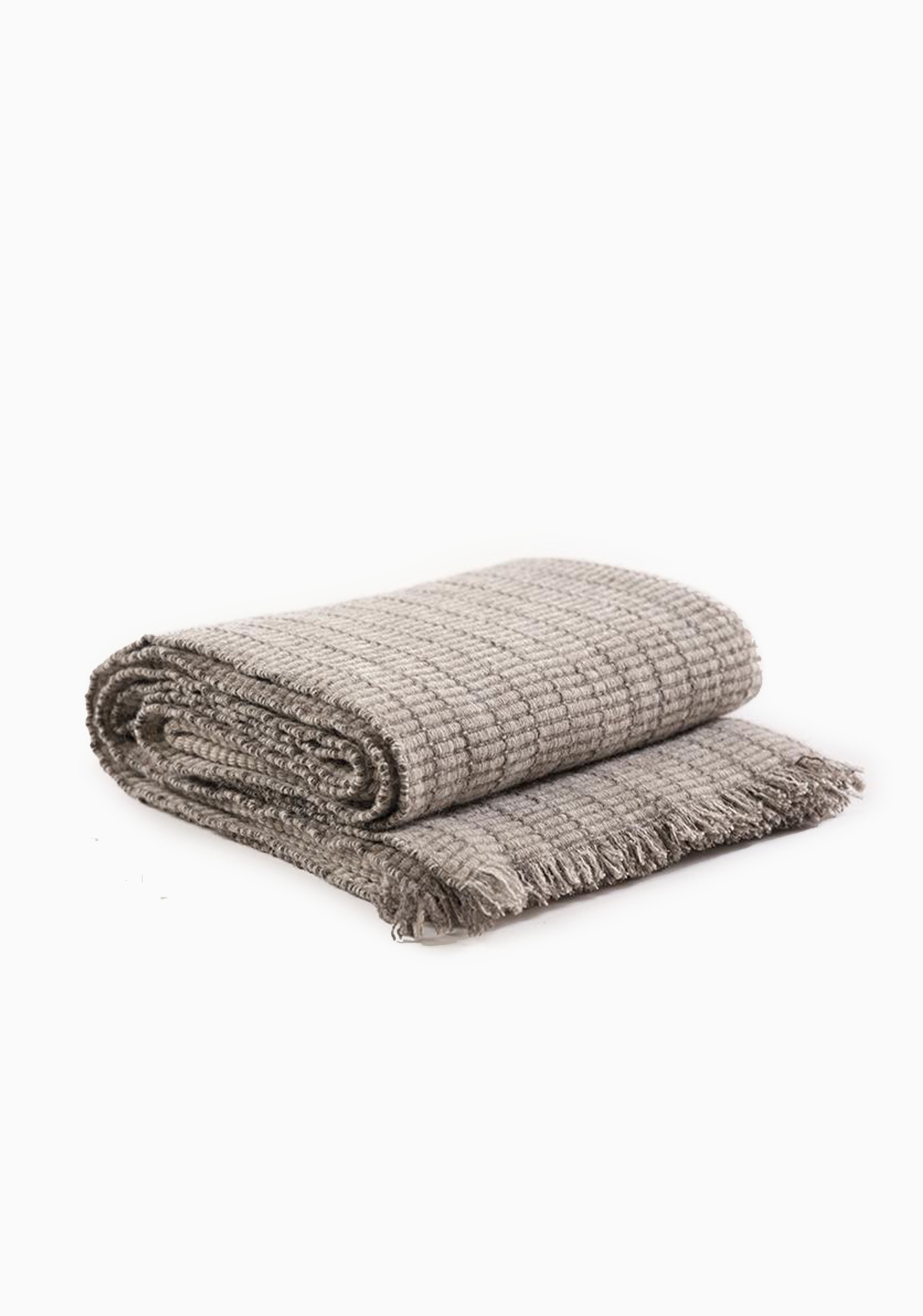 Tile Throw, Stone | 55" x 71"