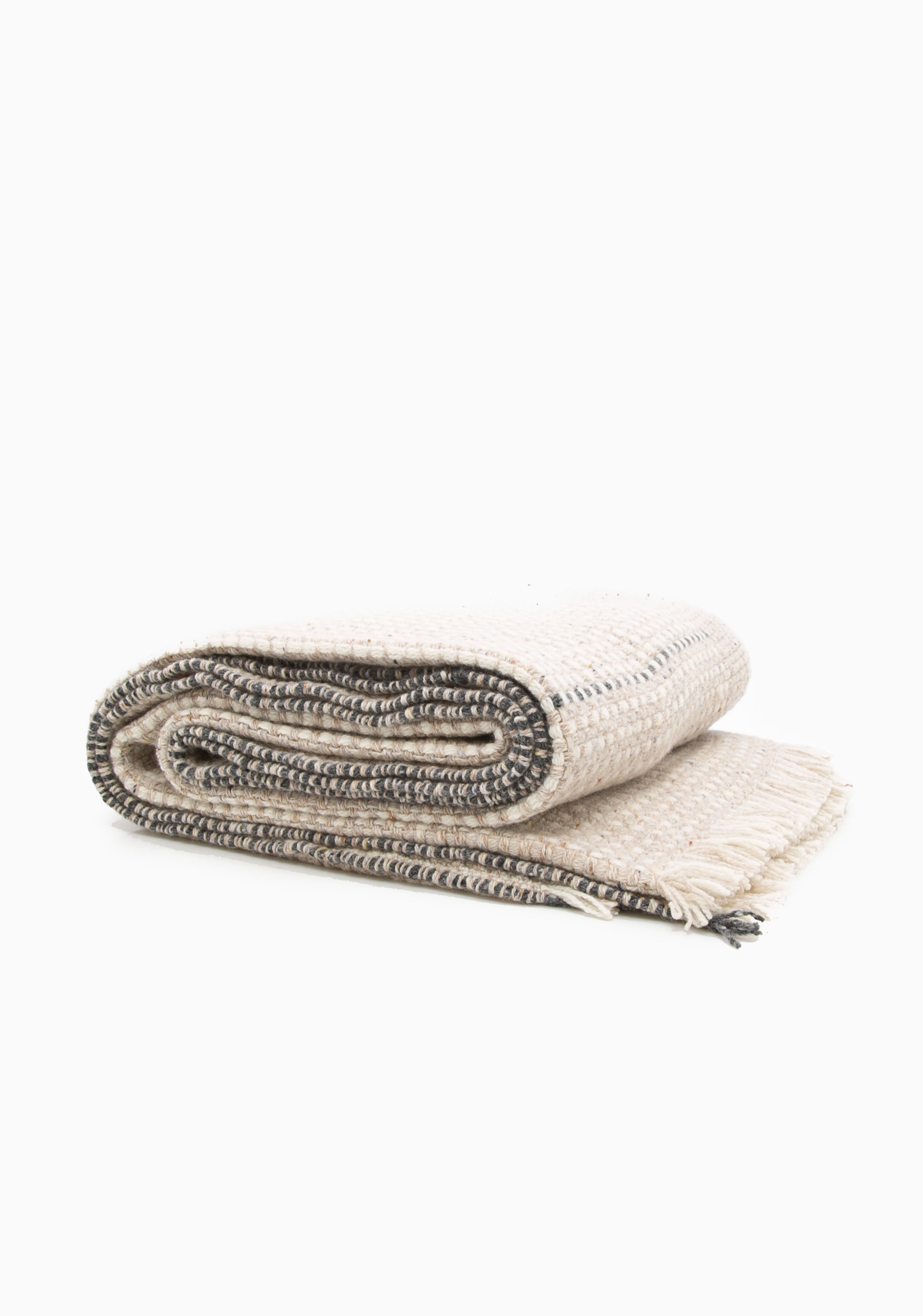 Zeit Throw, Camel/Grey | 61" x 78"